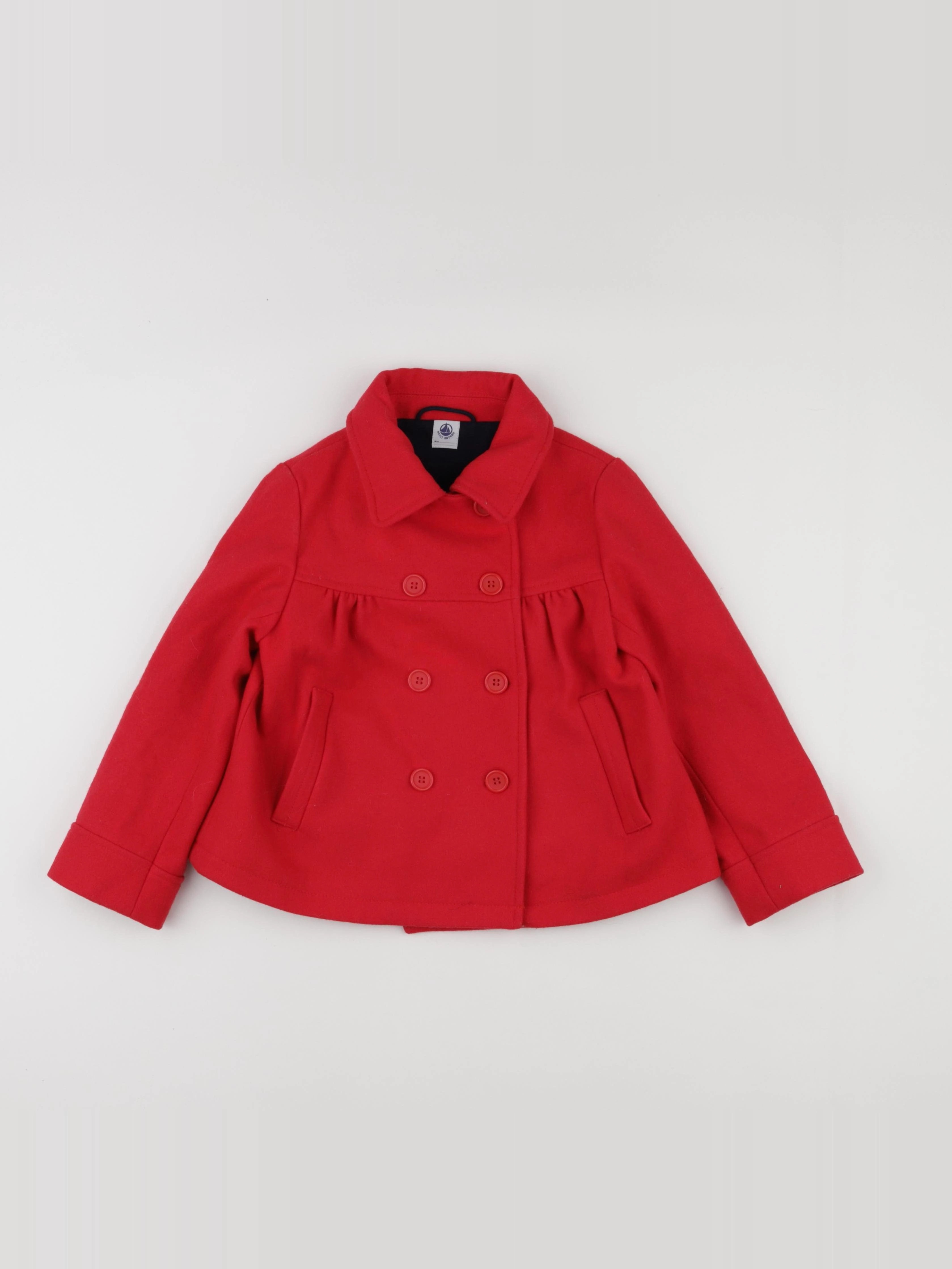 Petit Bateau - veste rouge - 6 ans