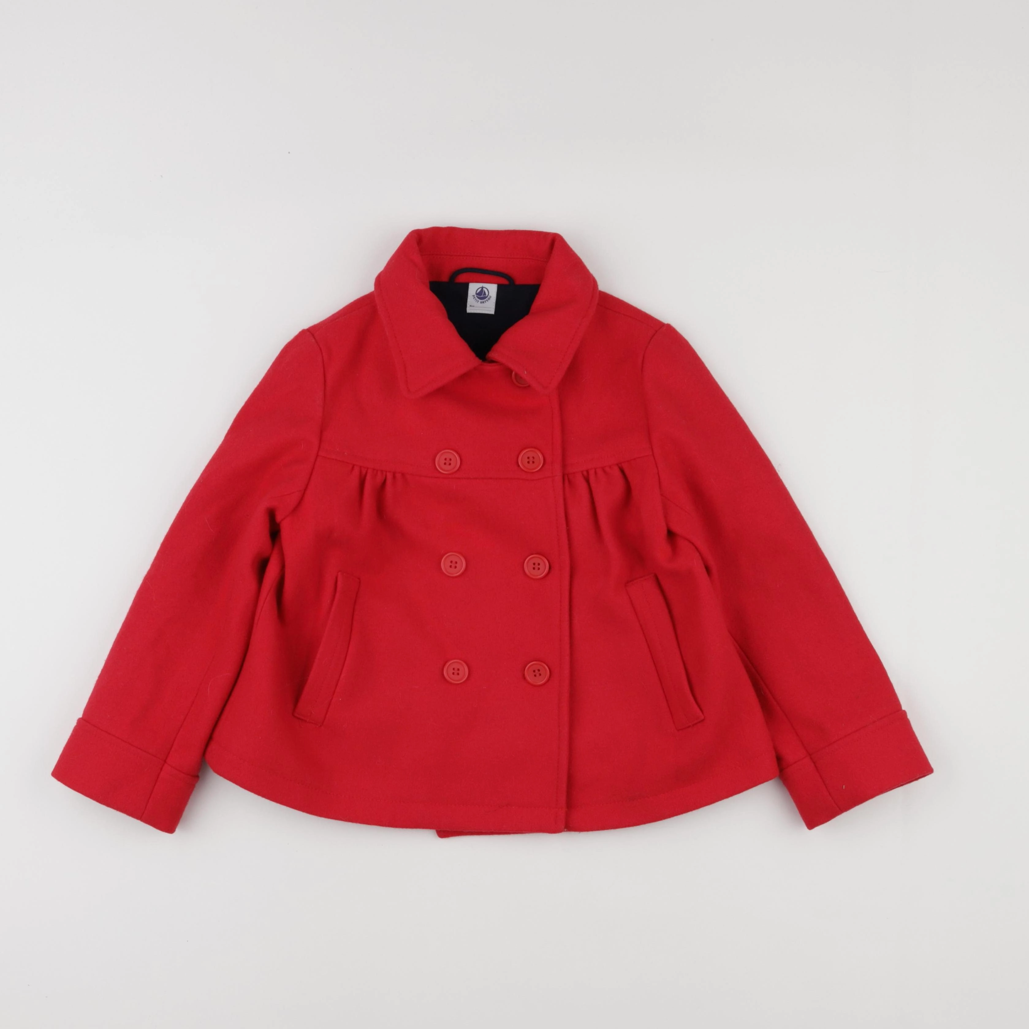 Petit Bateau - veste rouge - 6 ans