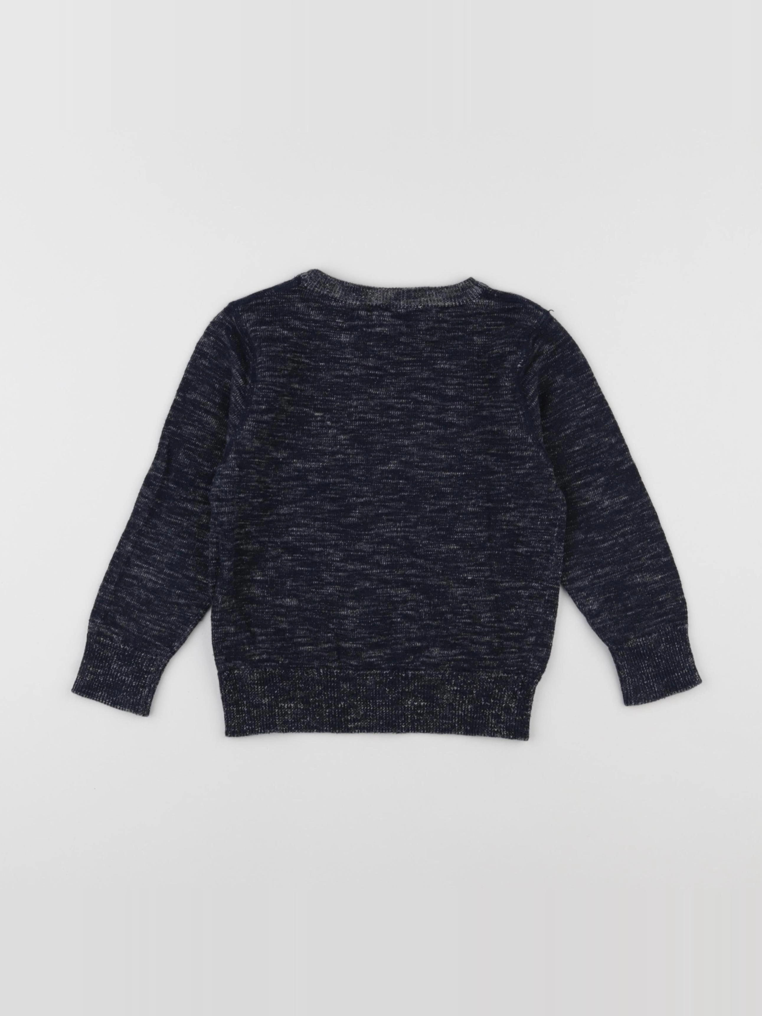 H&M - pull bleu - 3/4 ans