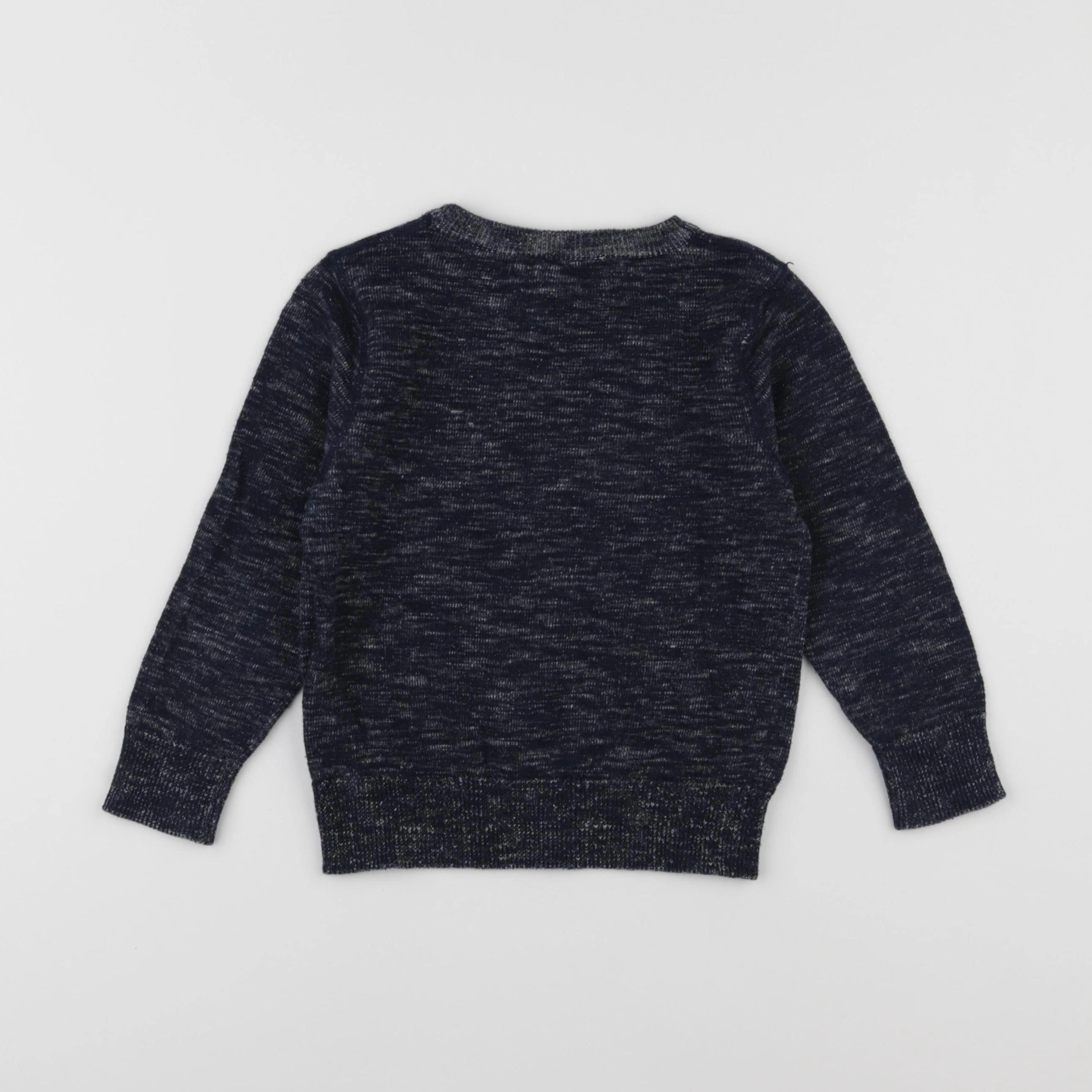 H&M - pull bleu - 3/4 ans