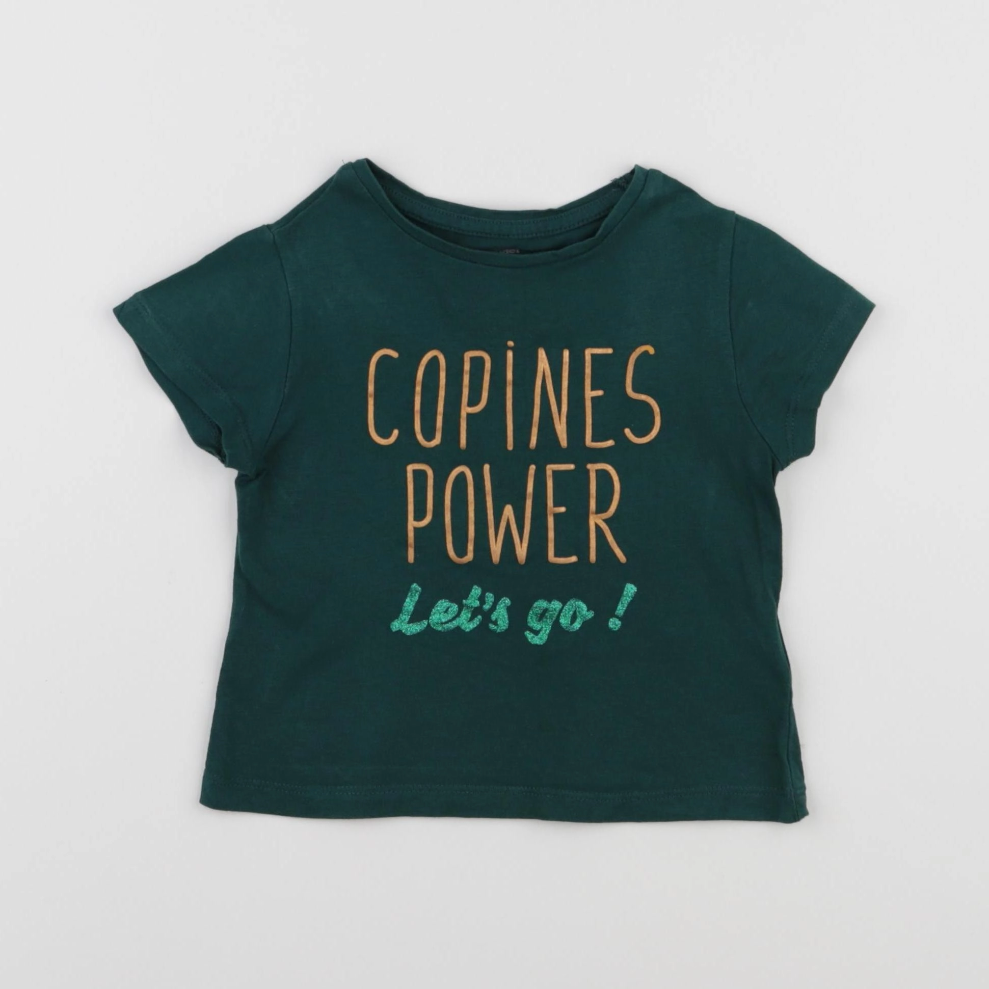 Vertbaudet - tee-shirt vert - 2 ans