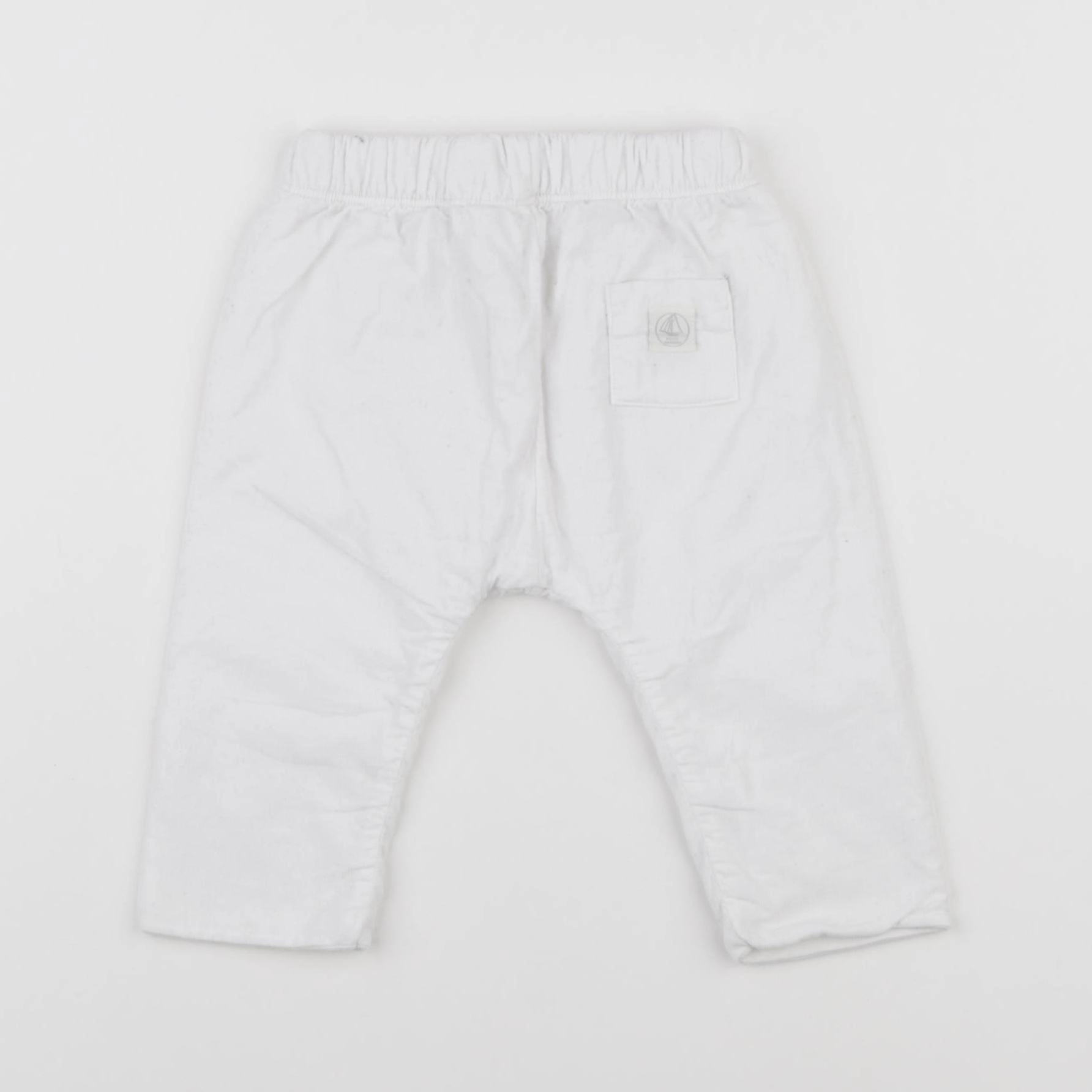 Petit Bateau - pantalon blanc - 3 mois