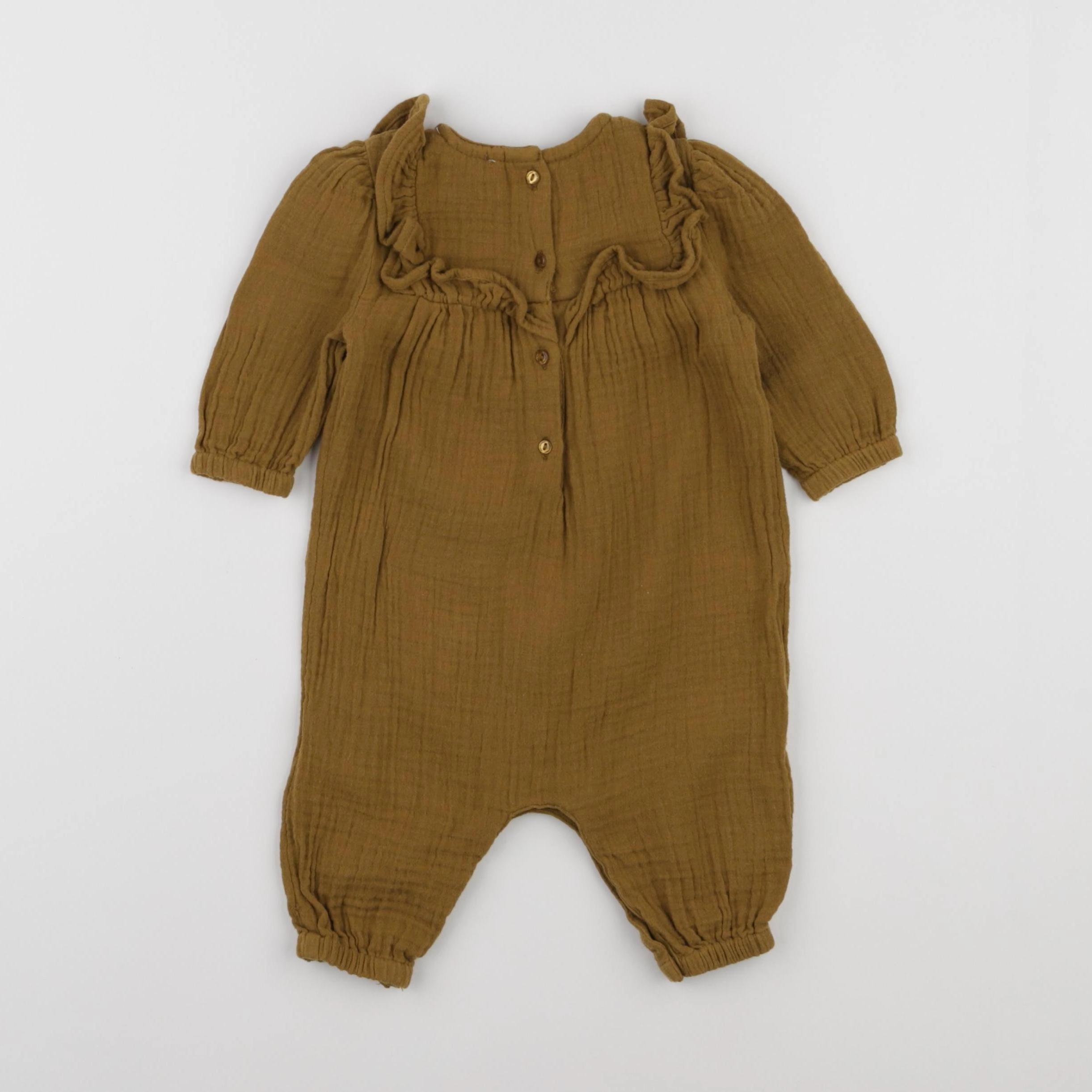 Vertbaudet - combinaison marron - 3 mois