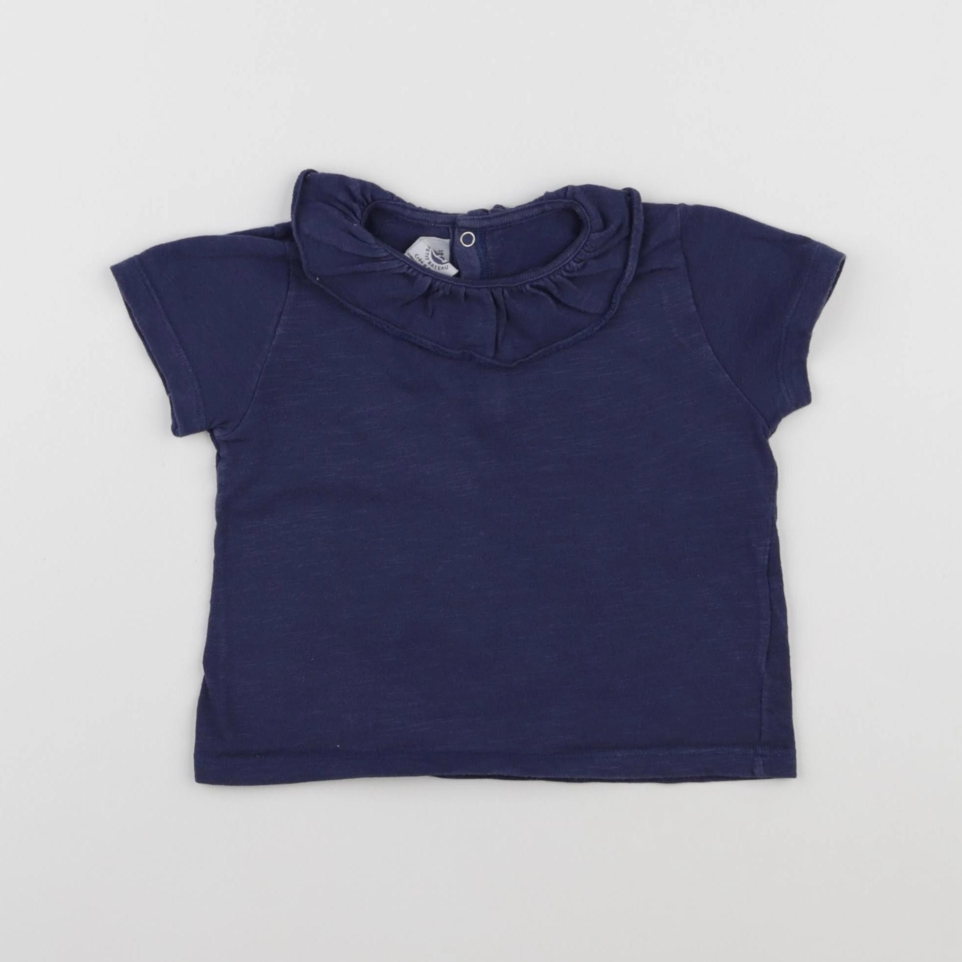 Petit Bateau - tee-shirt bleu - 18 mois