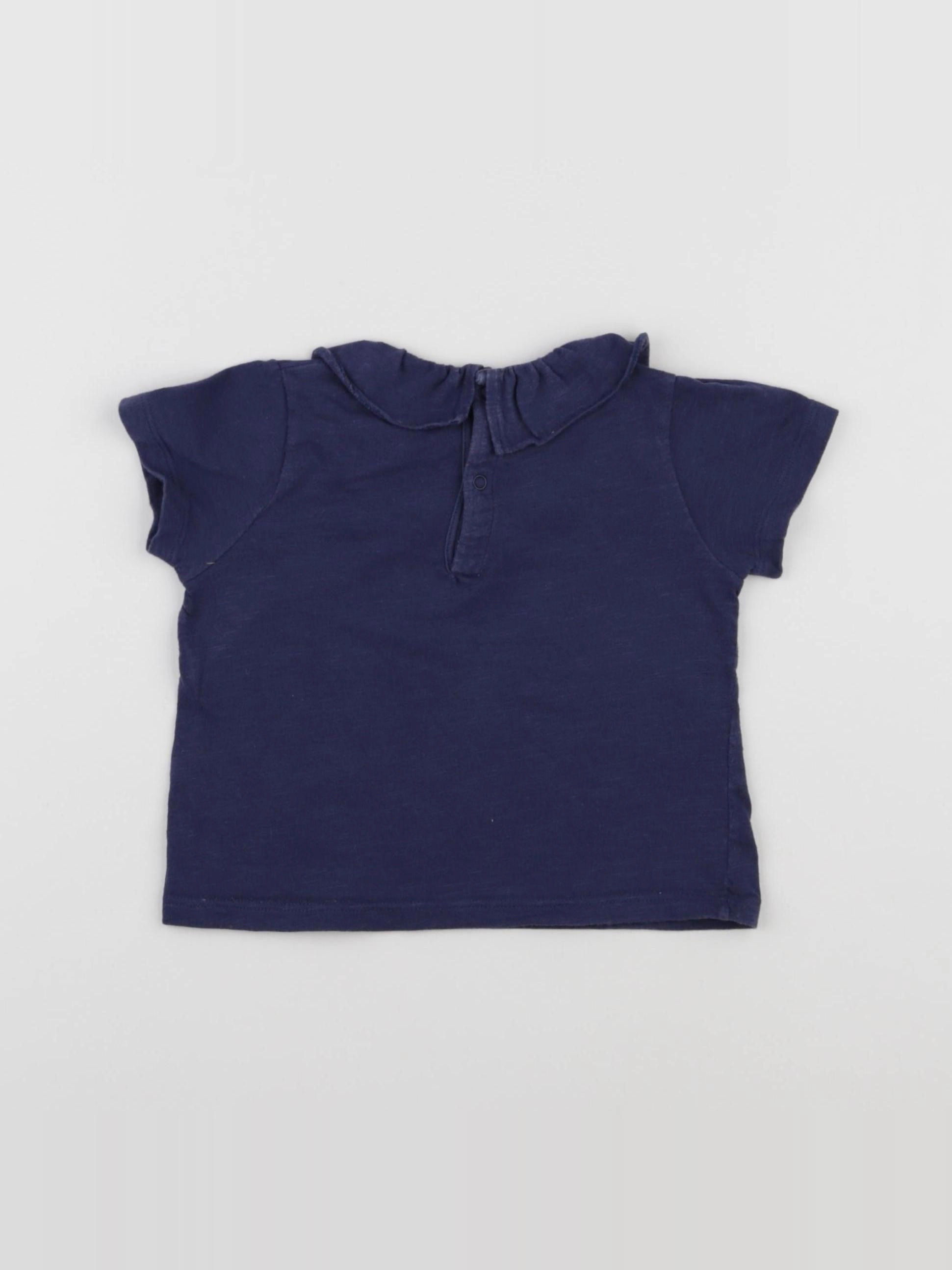 Petit Bateau - tee-shirt bleu - 18 mois
