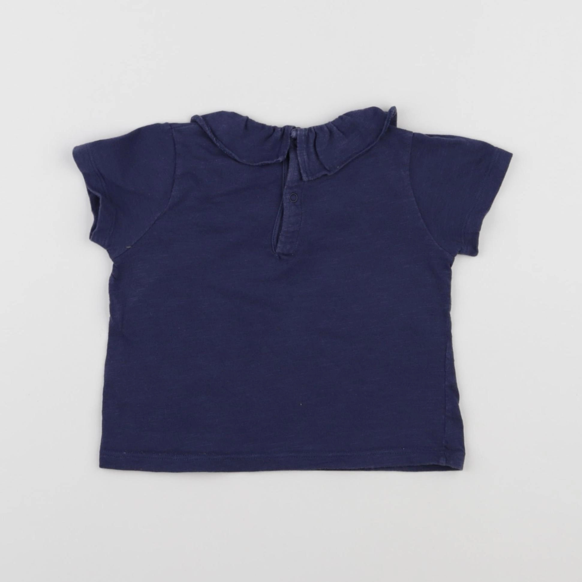 Petit Bateau - tee-shirt bleu - 18 mois