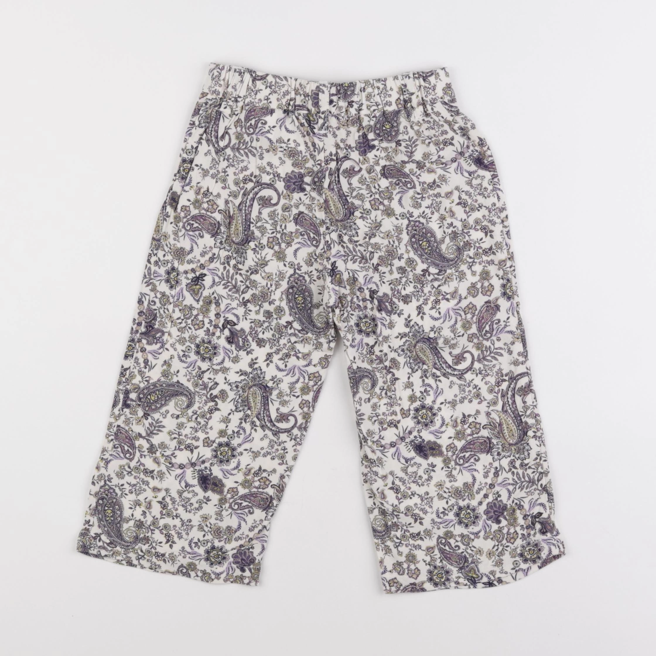 IKKS - pantacourt blanc, violet - 5 ans