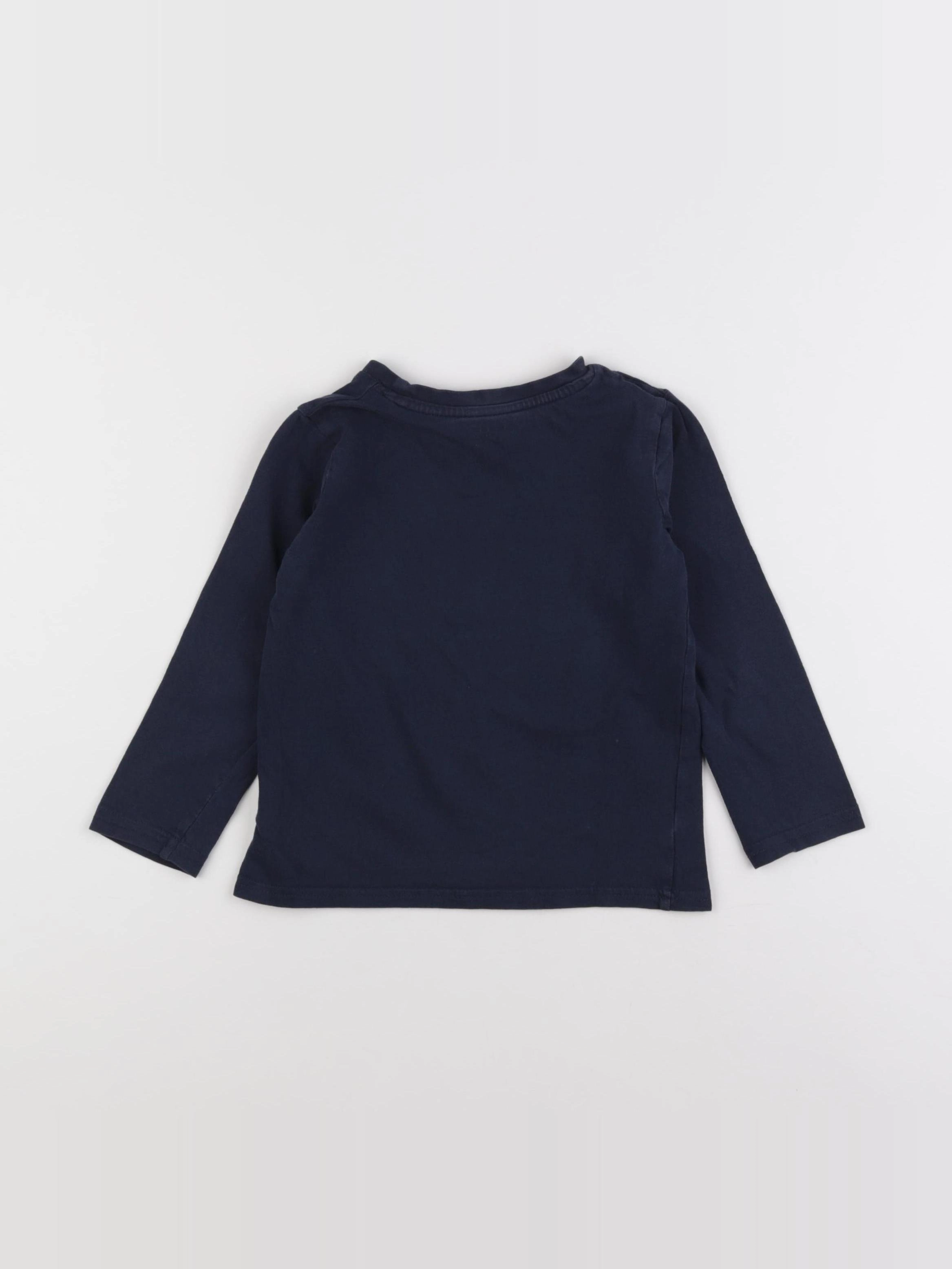 Vertbaudet - tee-shirt bleu - 4 ans