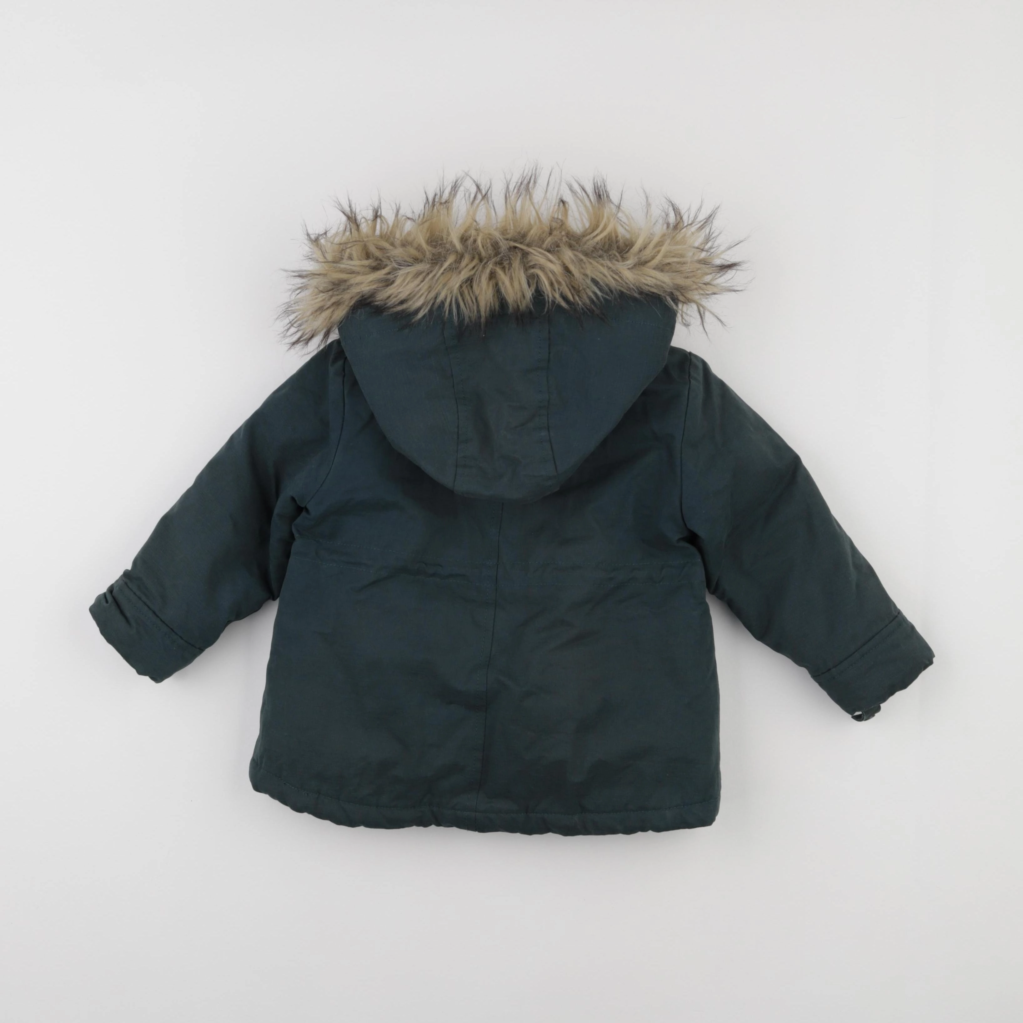 Vertbaudet - manteau doublure amovible vert - 2 ans