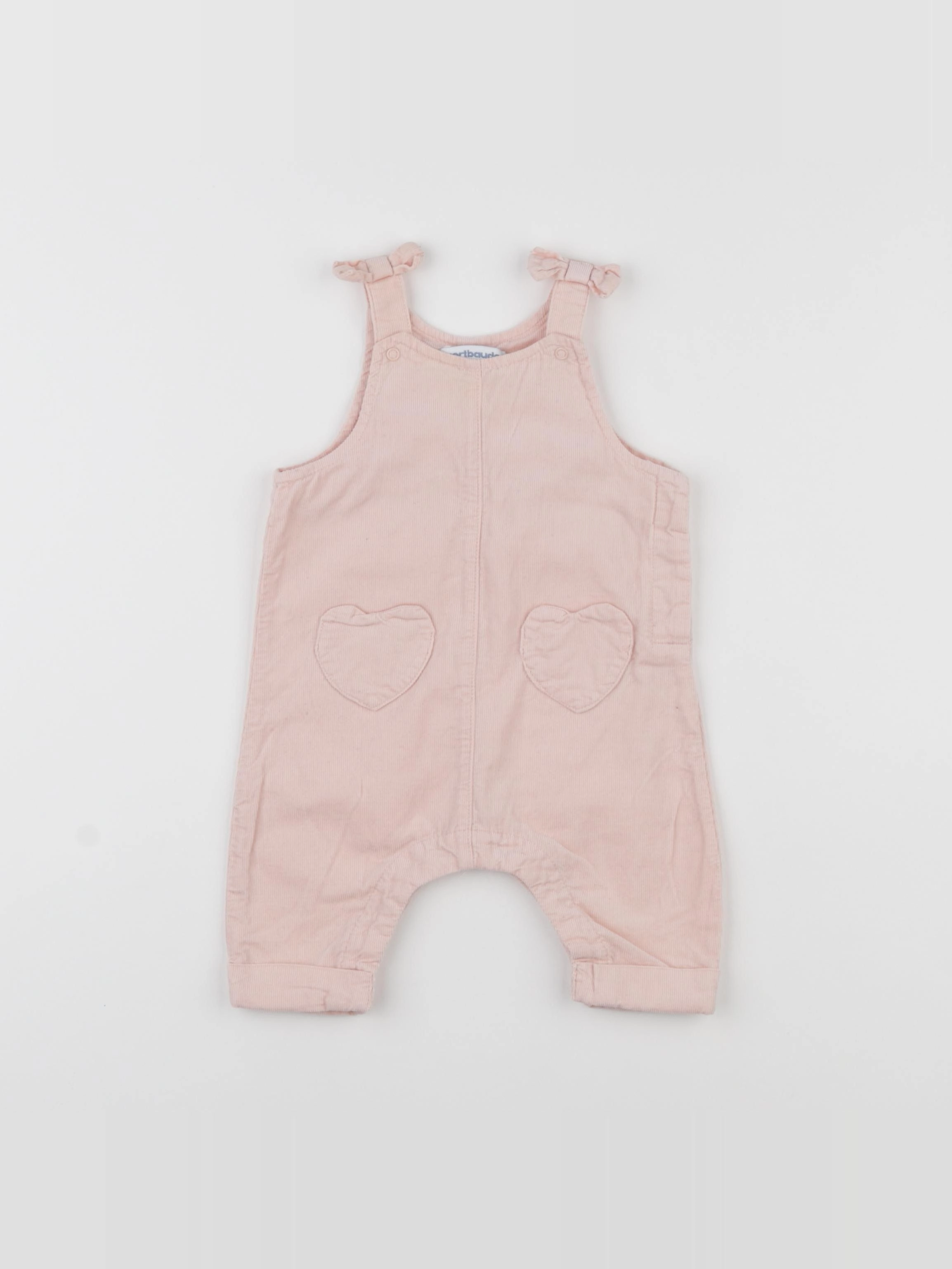 Vertbaudet - salopette rose - 3 mois