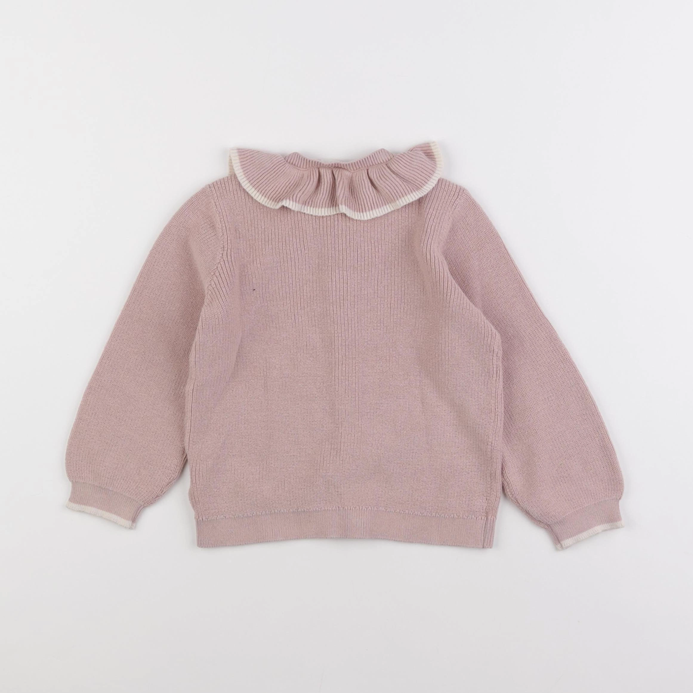 H&M - gilet rose - 2/3 ans