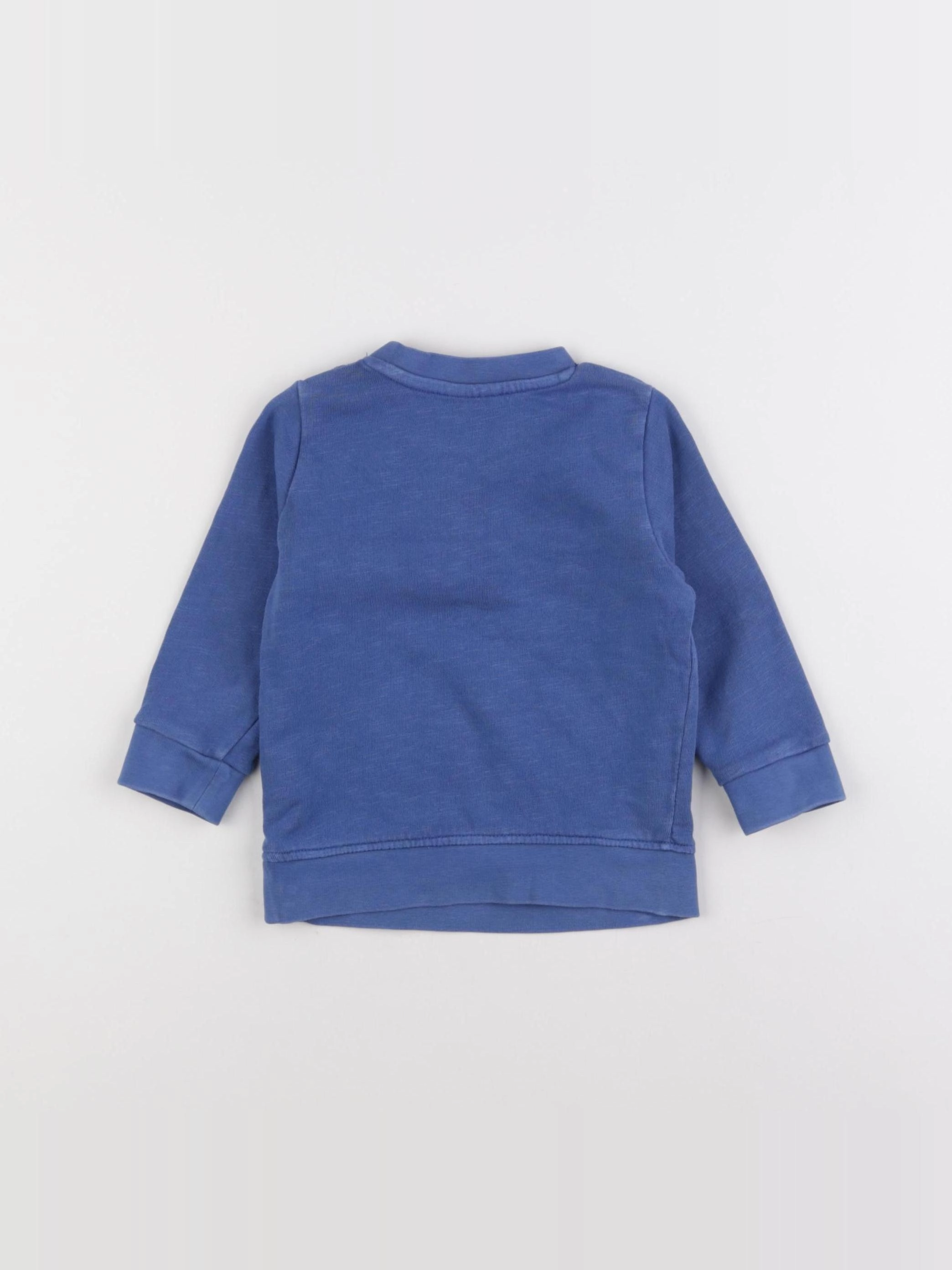 Tape à l'oeil - sweat bleu - 12 mois