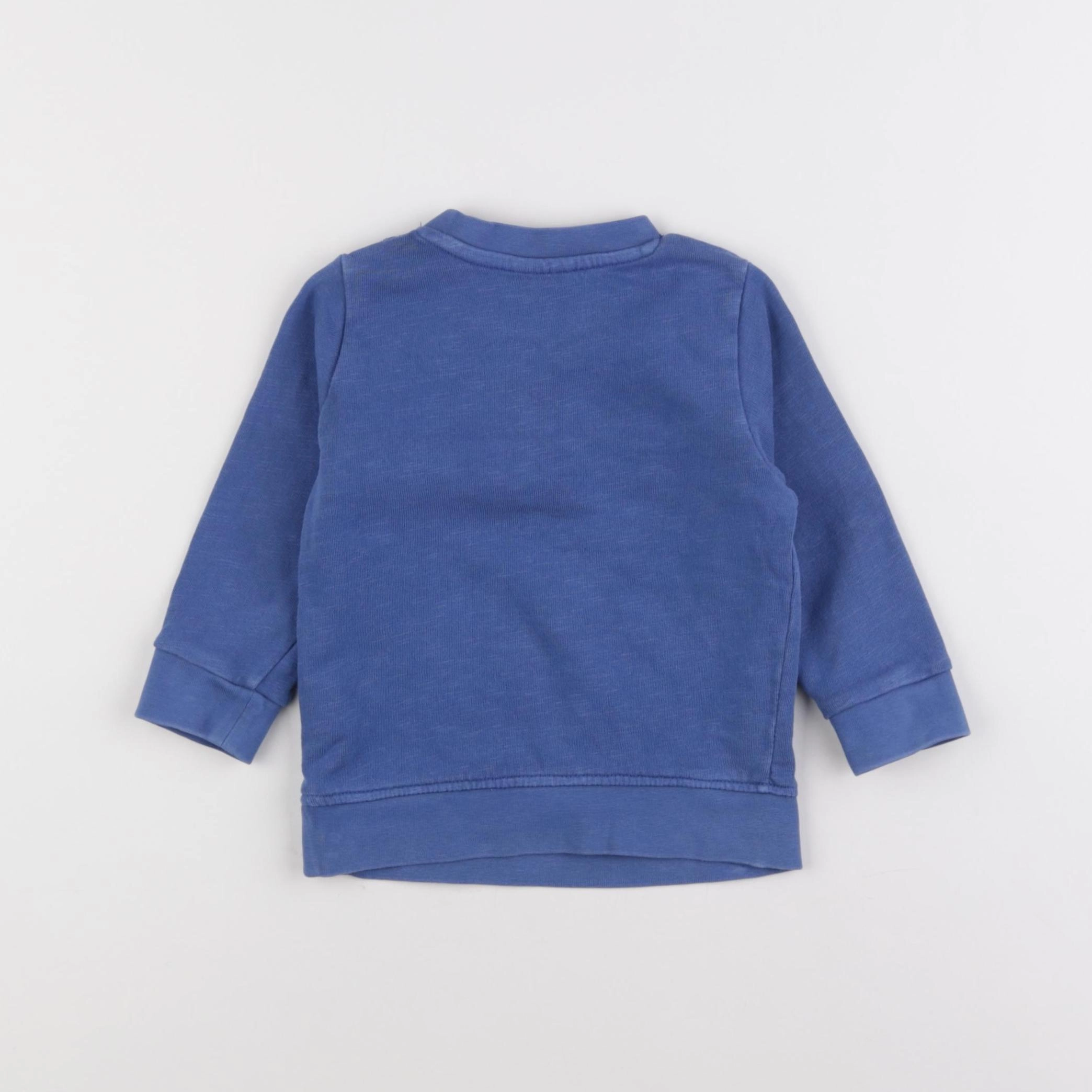 Tape à l'oeil - sweat bleu - 12 mois