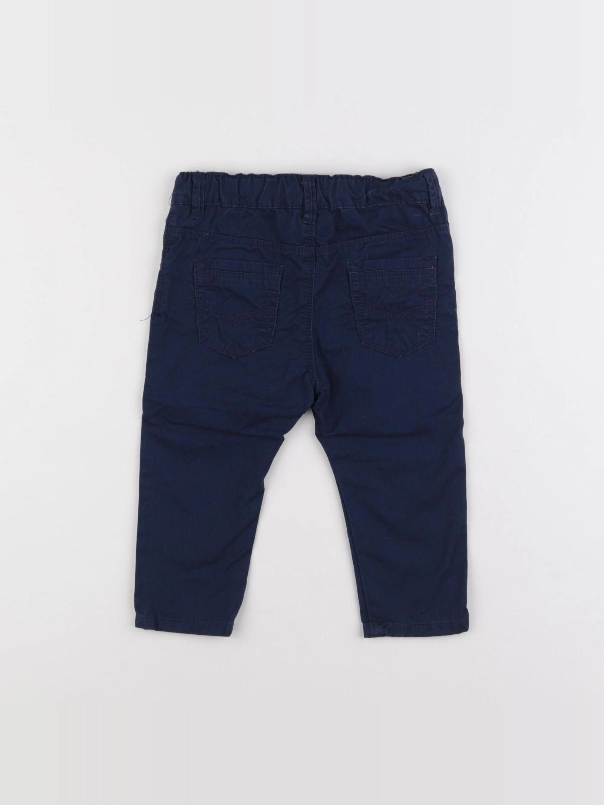 Zara - pantalon bleu - 9/12 mois