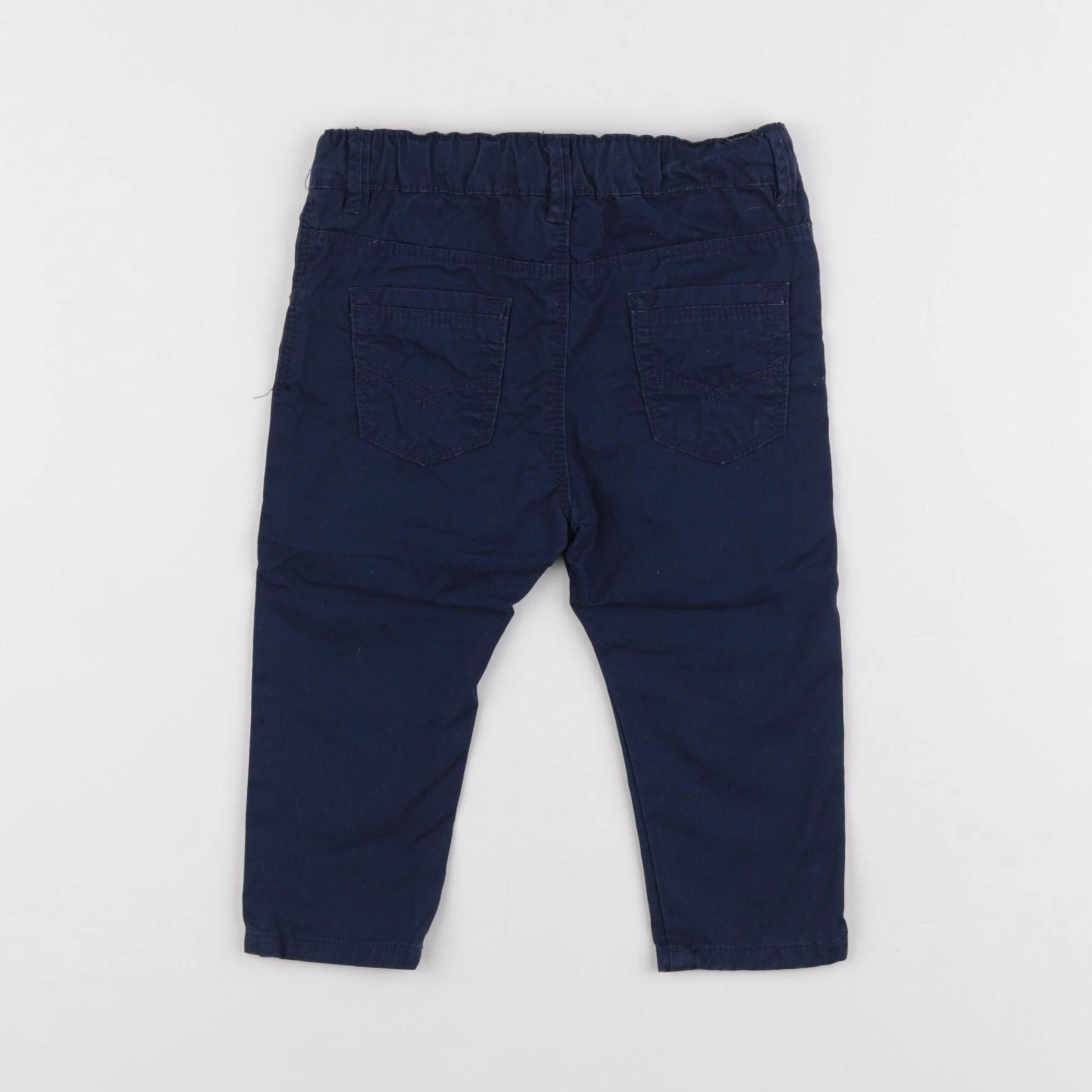 Zara - pantalon bleu - 9/12 mois
