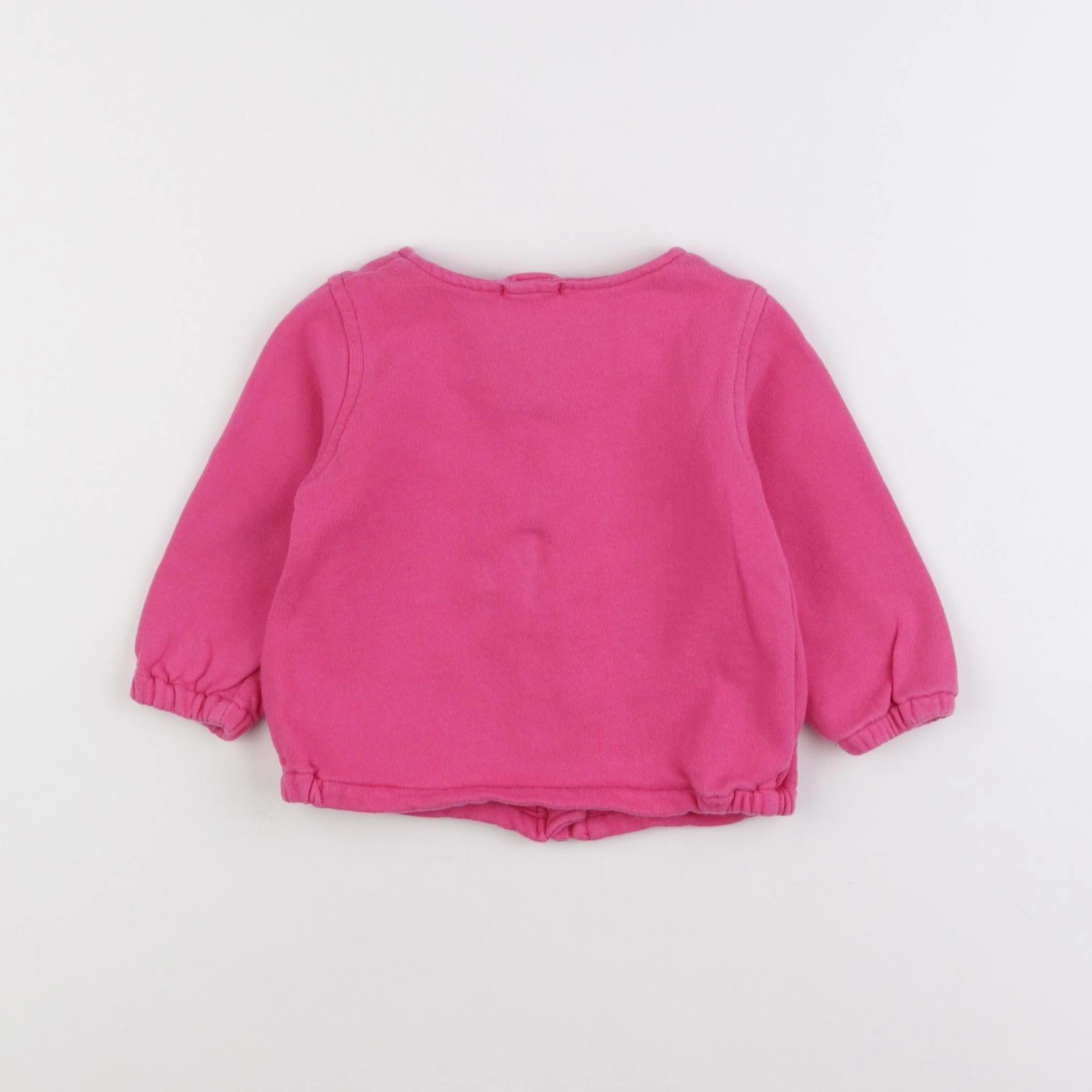 Vertbaudet - sweat rose - 12 mois