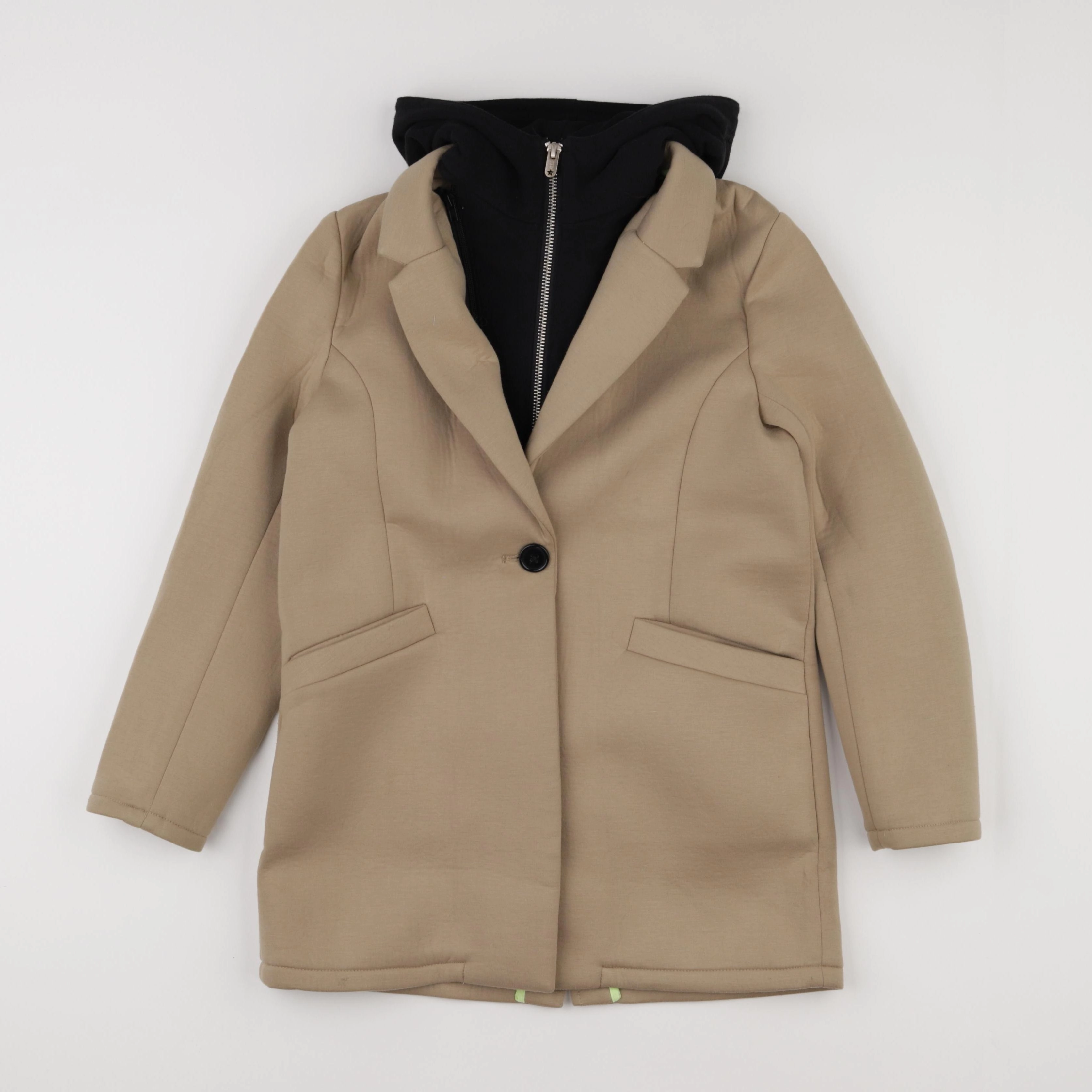 IKKS - manteau col amovible marron - 10 ans