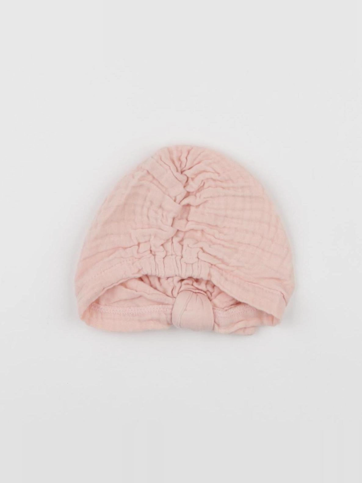 Vertbaudet - bonnet rose - 3/6 mois