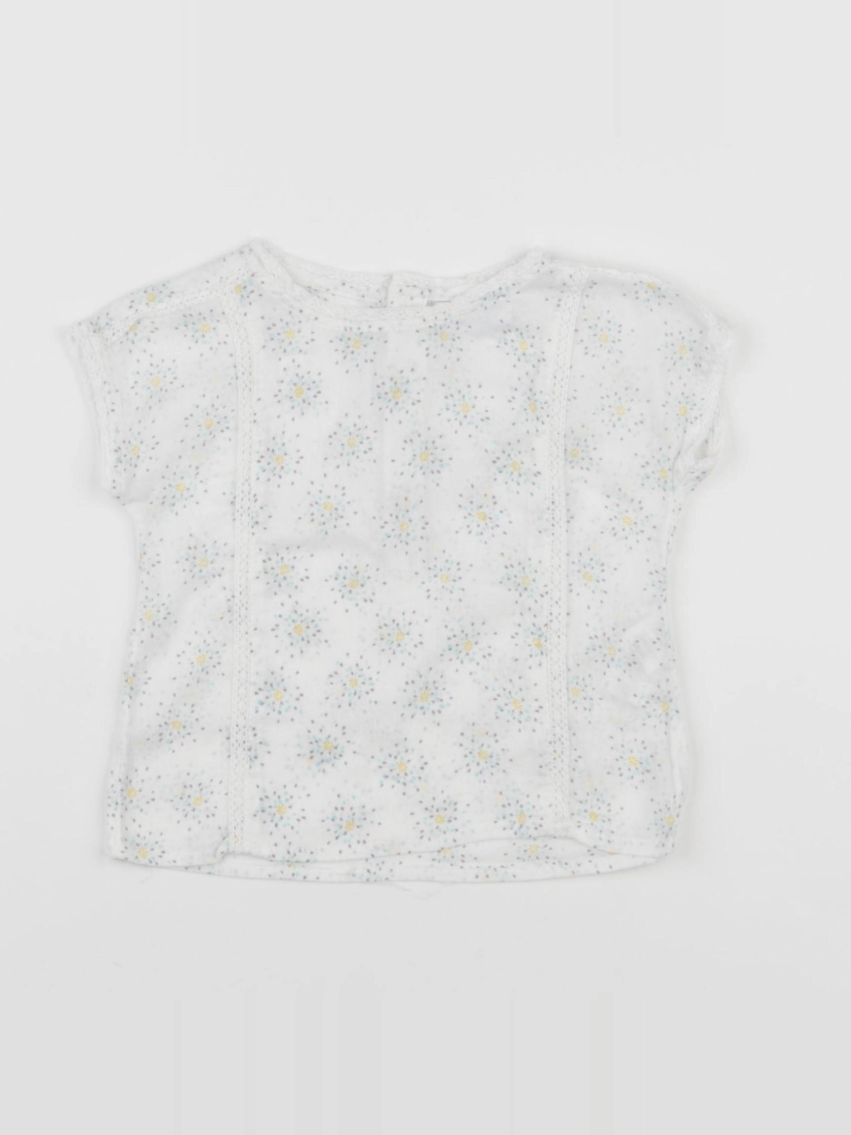 Boutchou - blouse blanc - 12 mois
