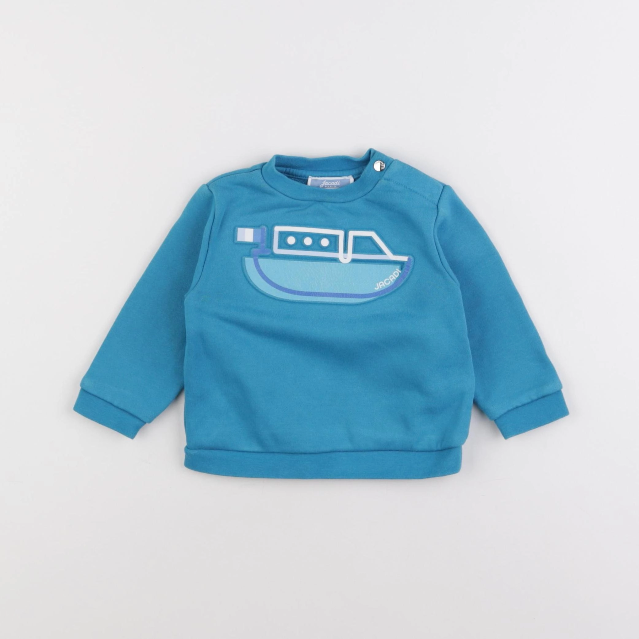 Jacadi - sweat bleu - 6 mois