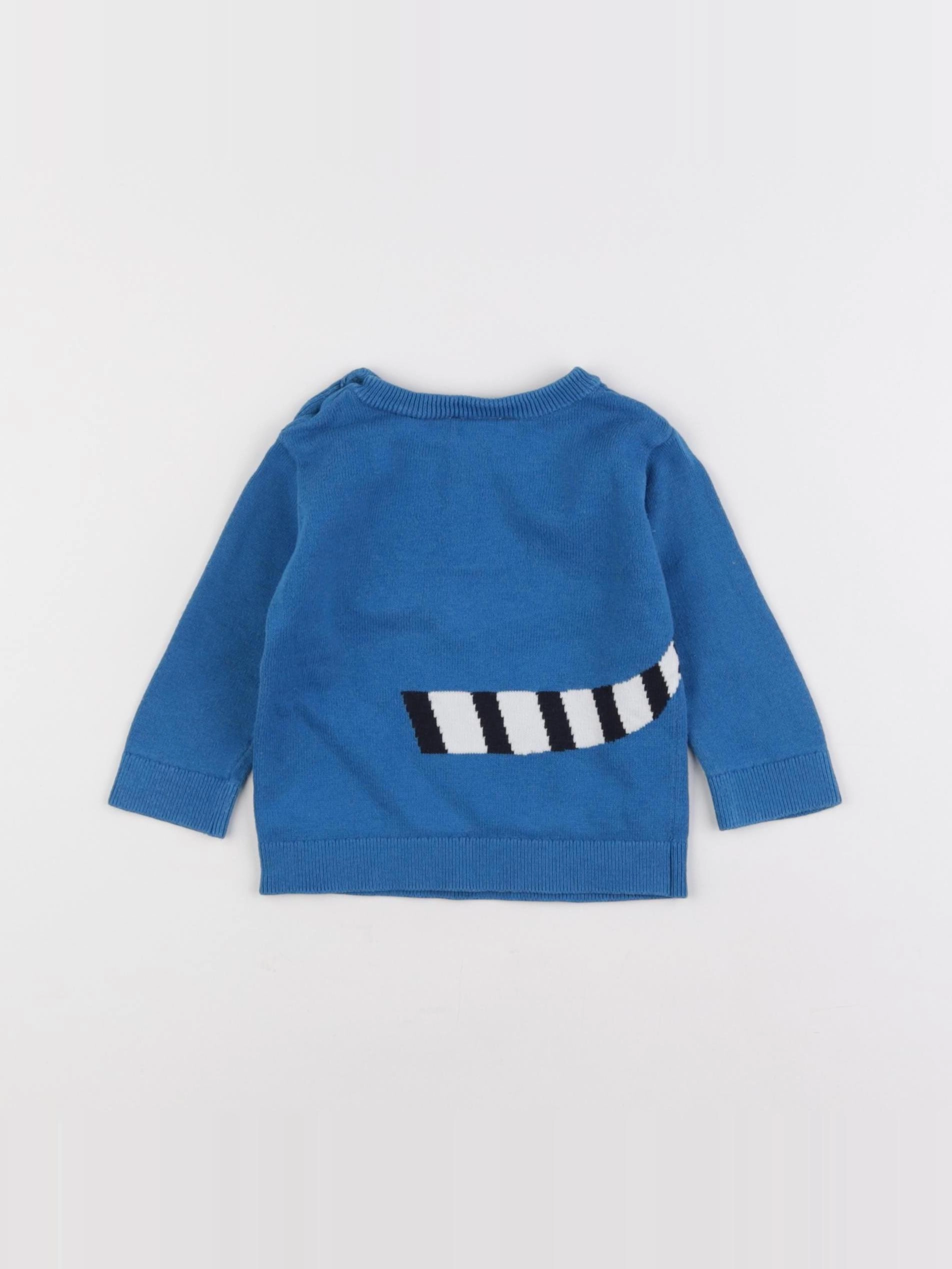 Jacadi - pull bleu - 6 mois