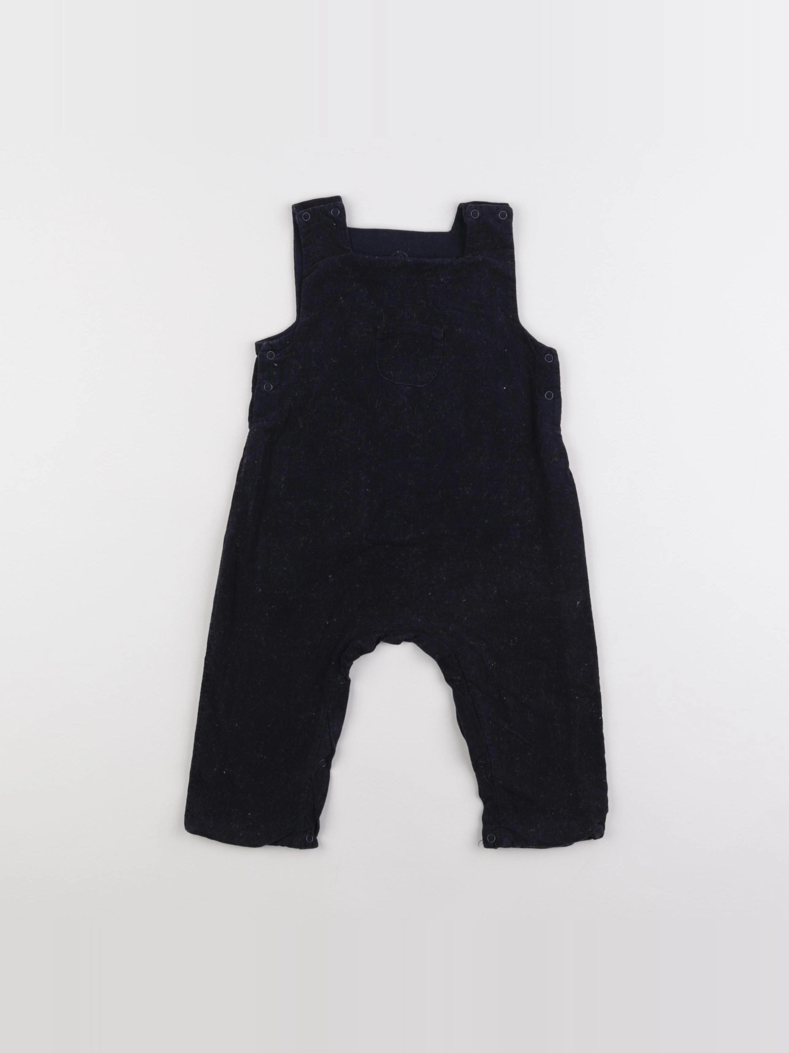 Petit Bateau - salopette bleu - 6 mois