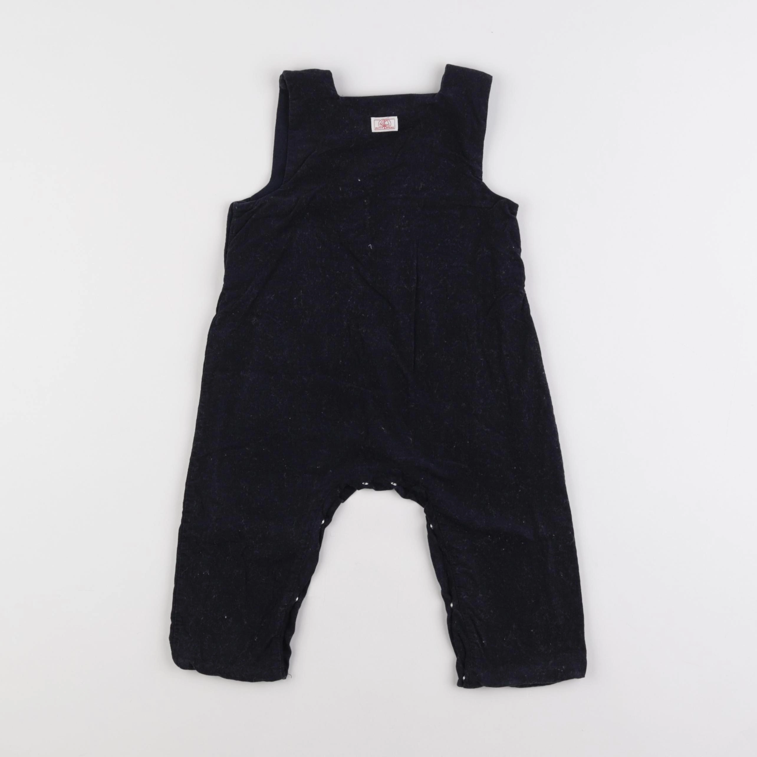 Petit Bateau - salopette bleu - 6 mois