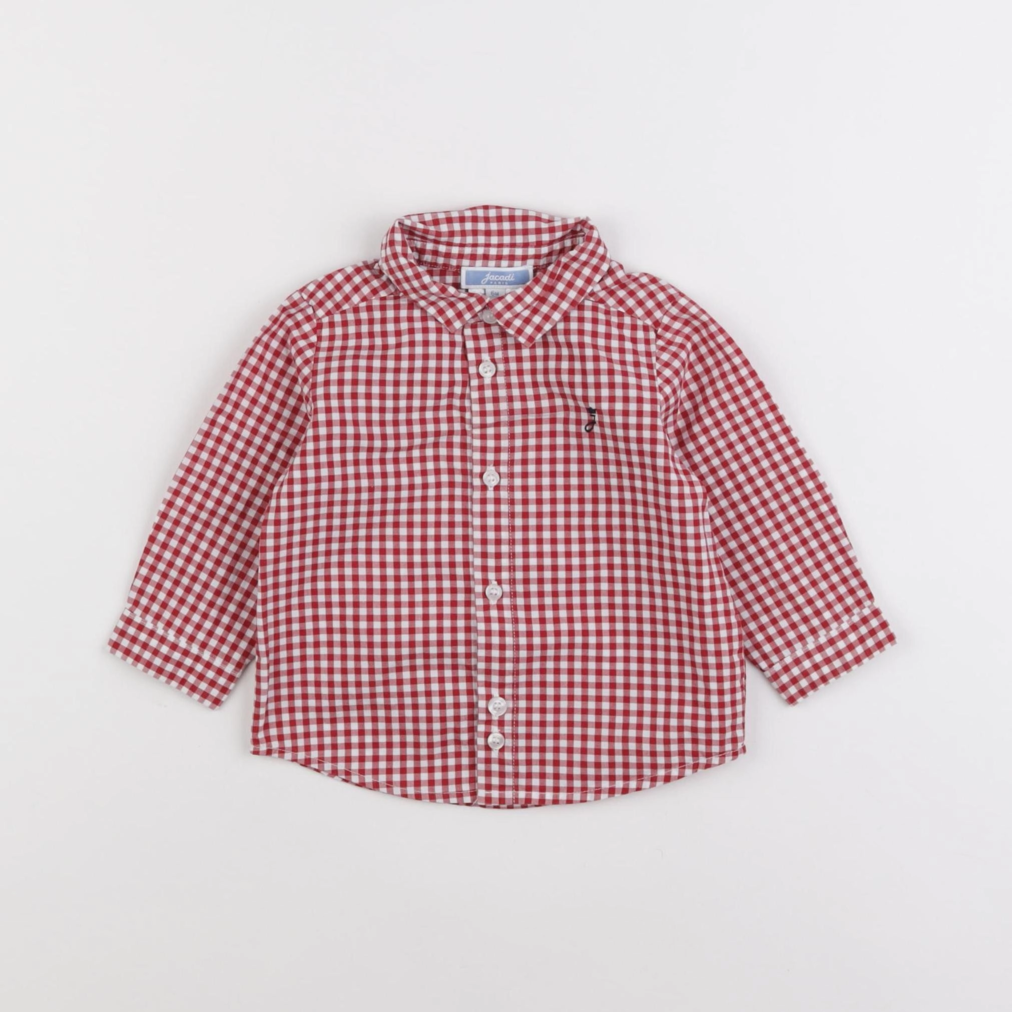 Jacadi - chemise rouge - 6 mois