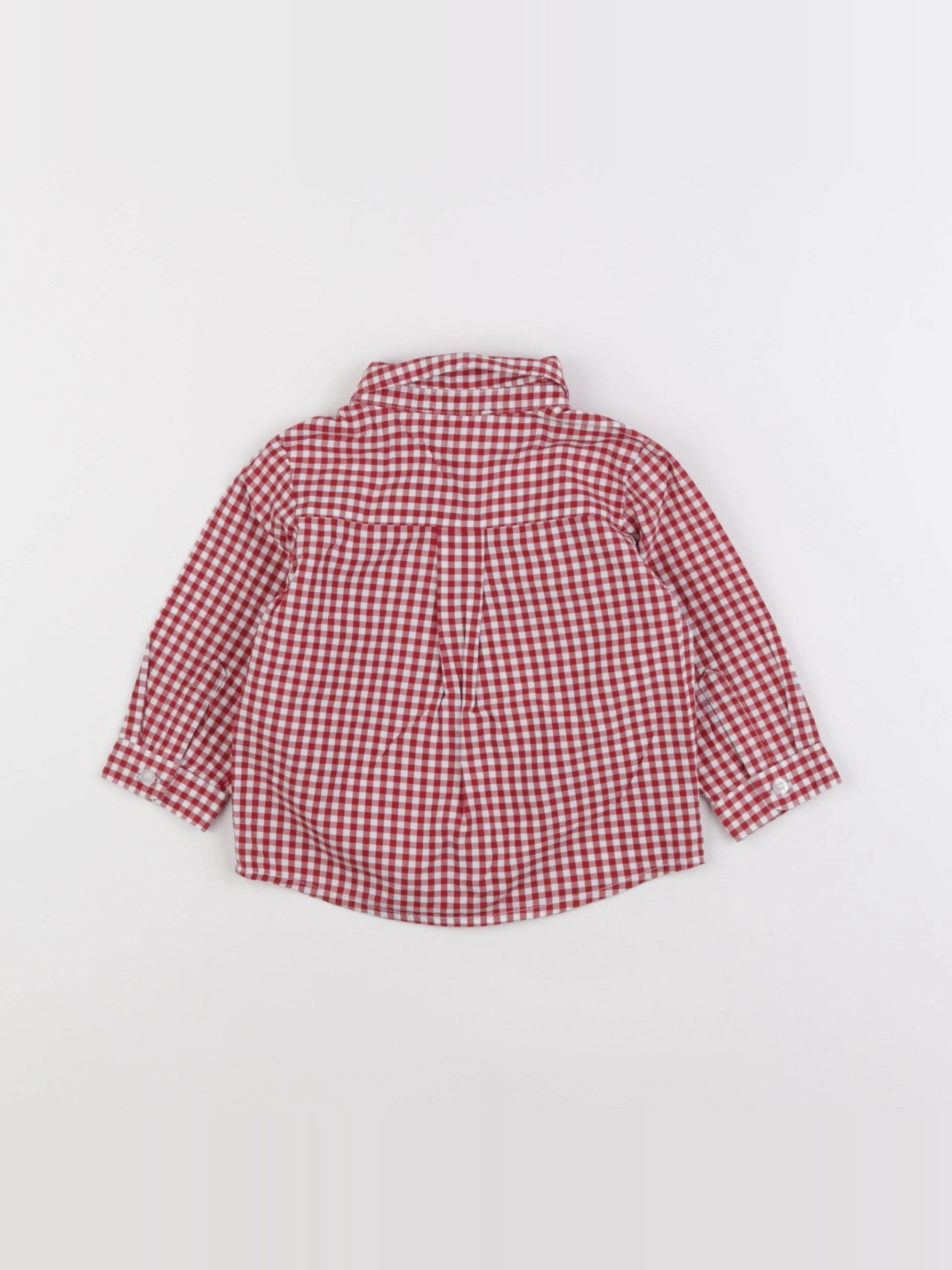 Jacadi - chemise rouge - 6 mois