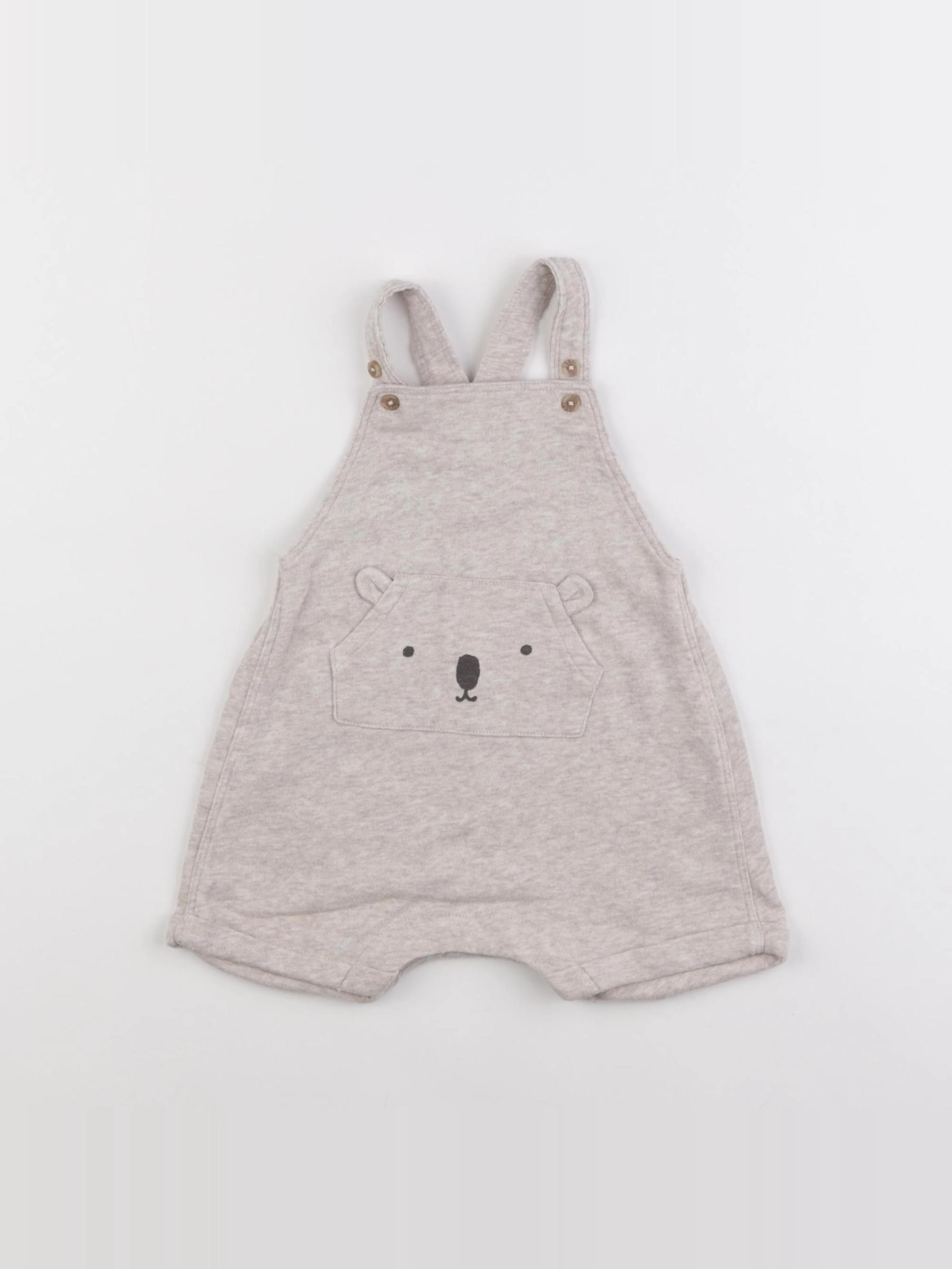 H&M - salopette beige - 4/6 mois