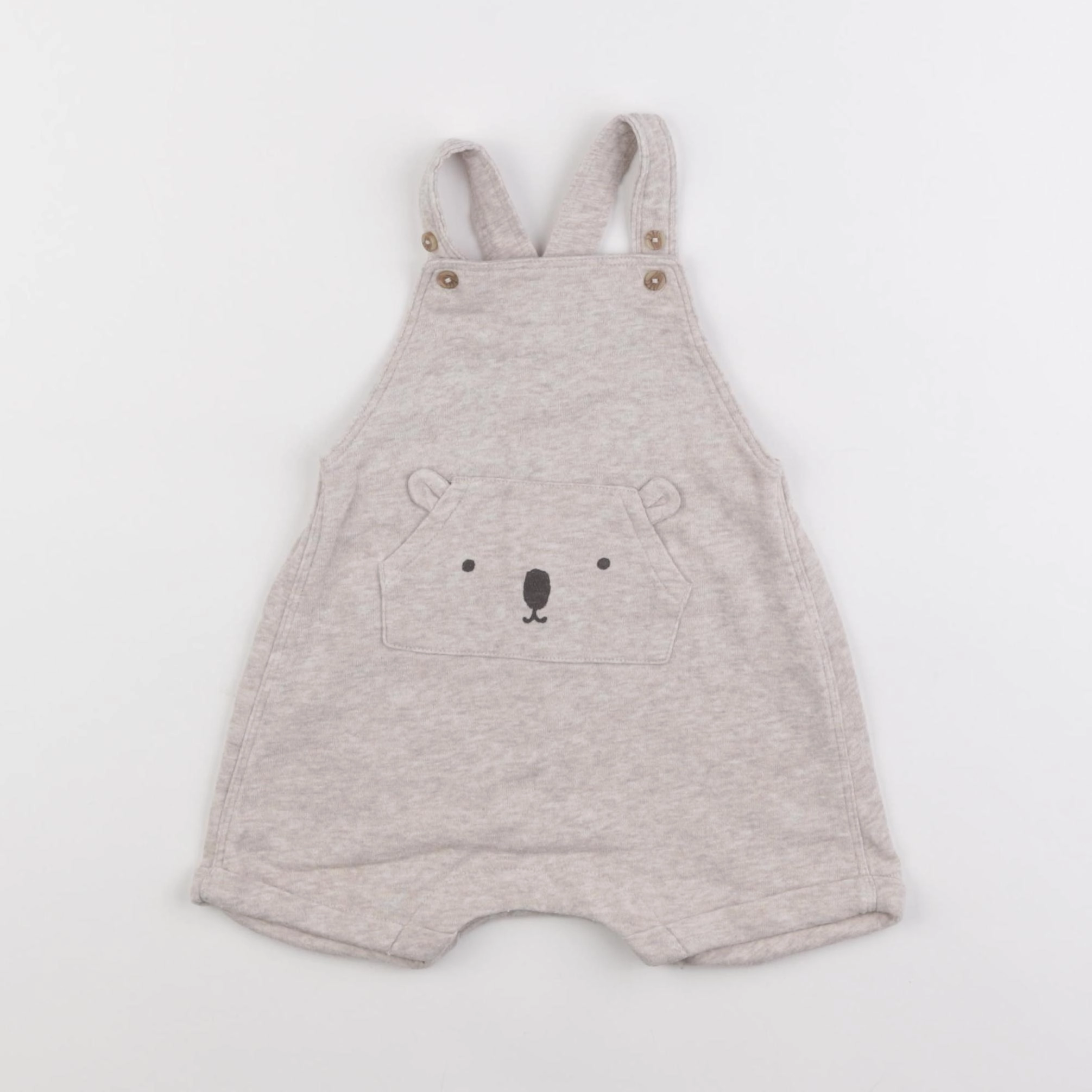 H&M - salopette beige - 4/6 mois
