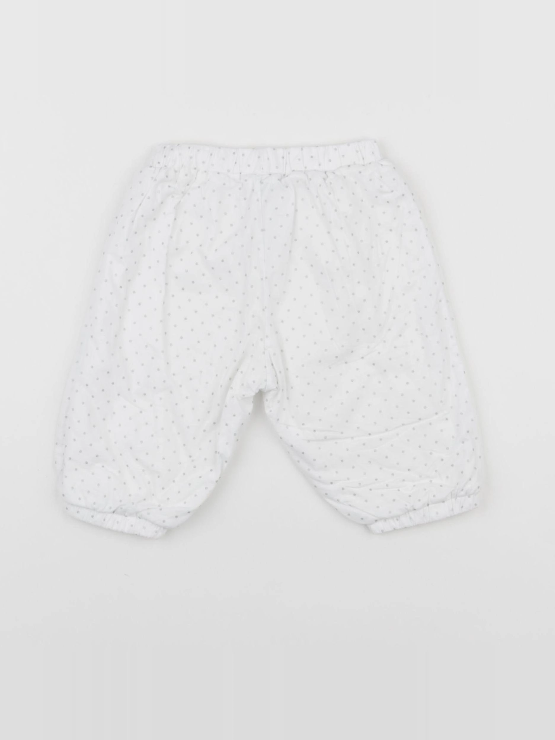 Jacadi - pantalon blanc, argent - 6 mois