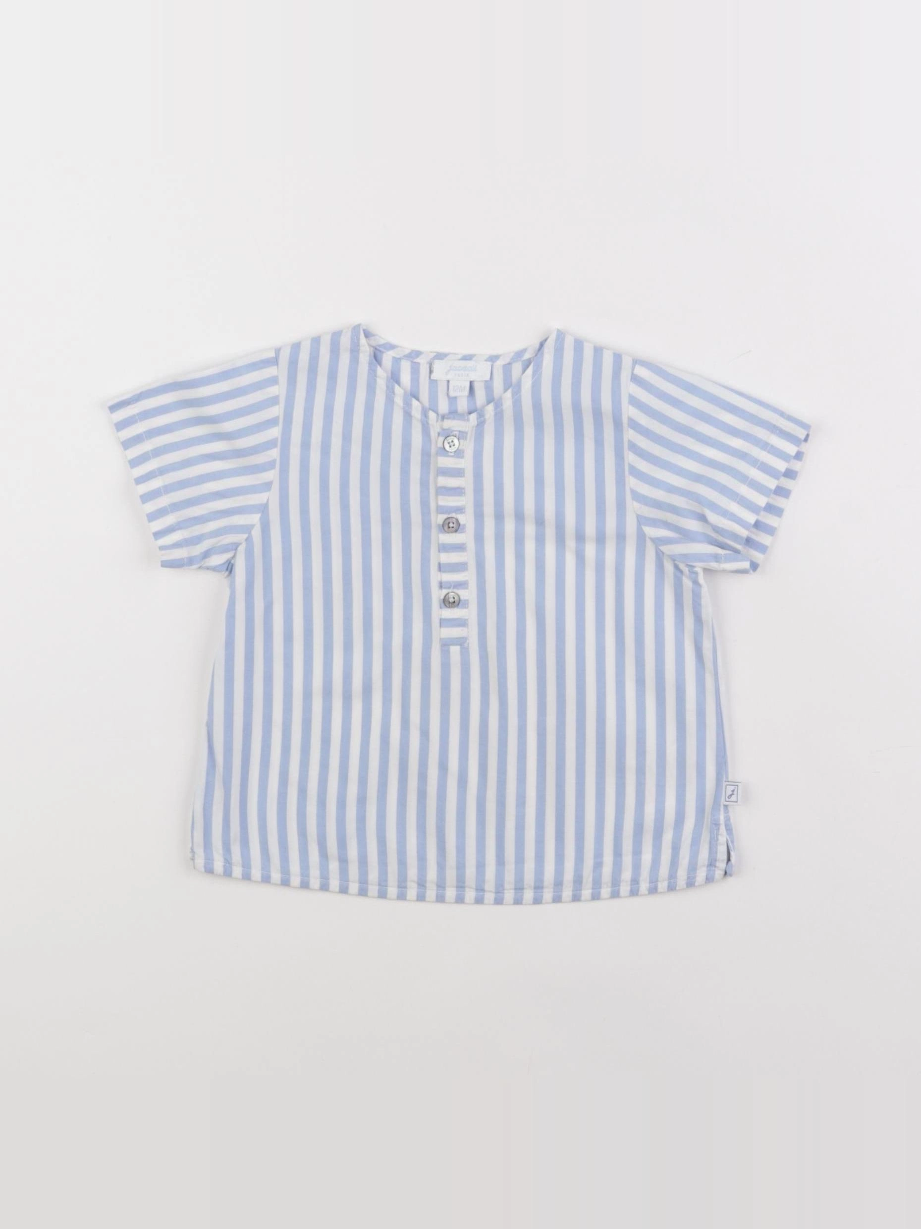 Jacadi - blouse bleu - 12 mois