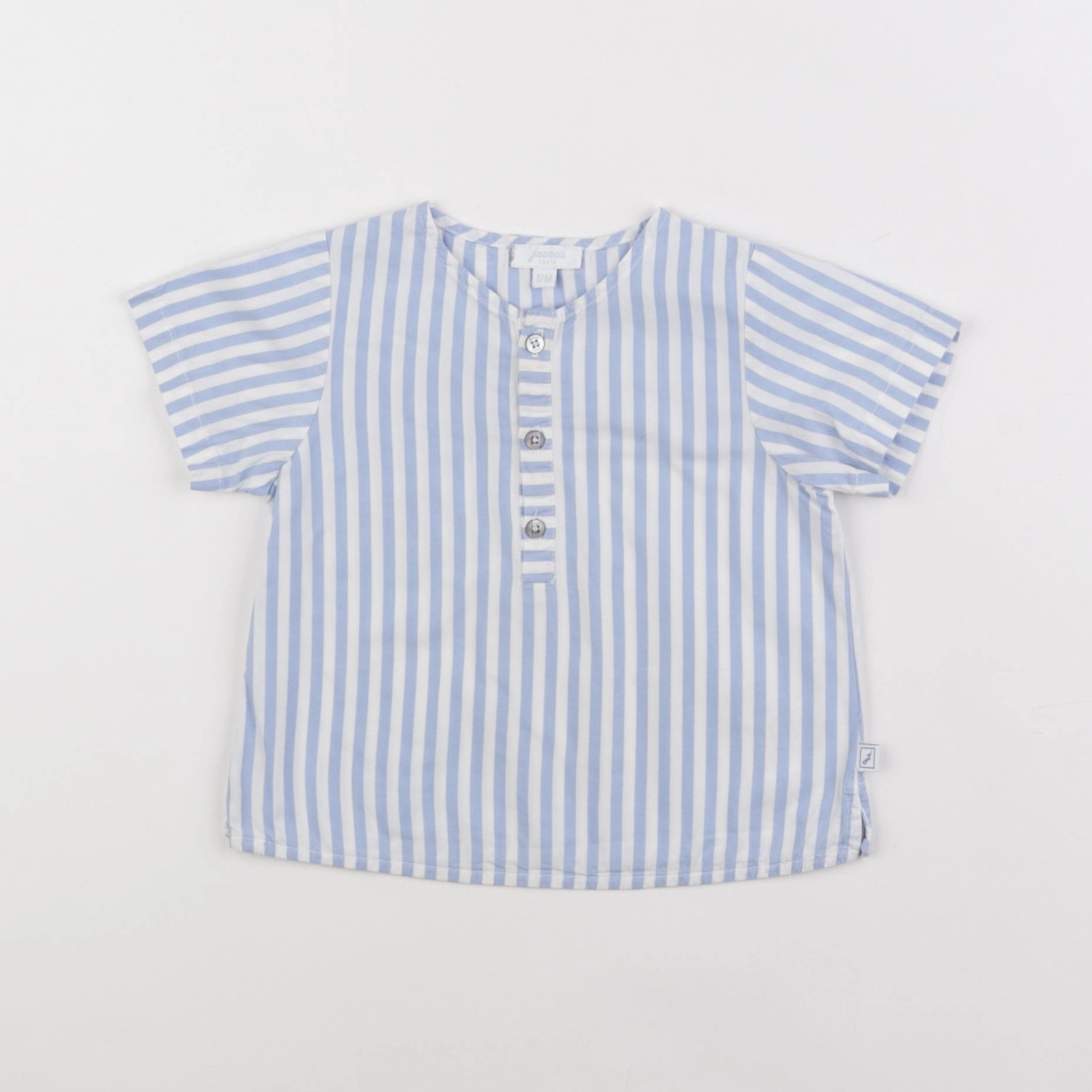 Jacadi - blouse bleu - 12 mois