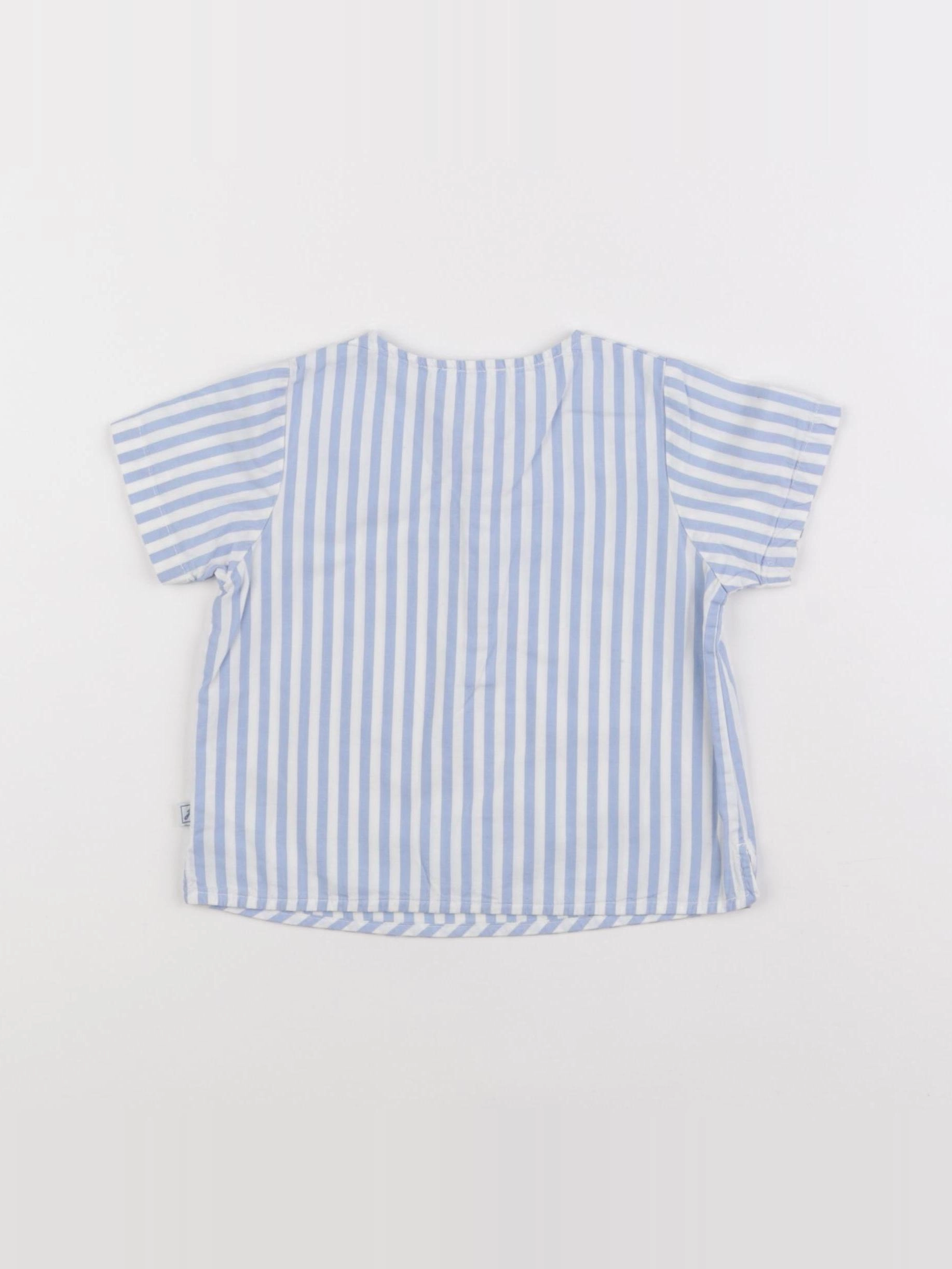 Jacadi - blouse bleu - 12 mois