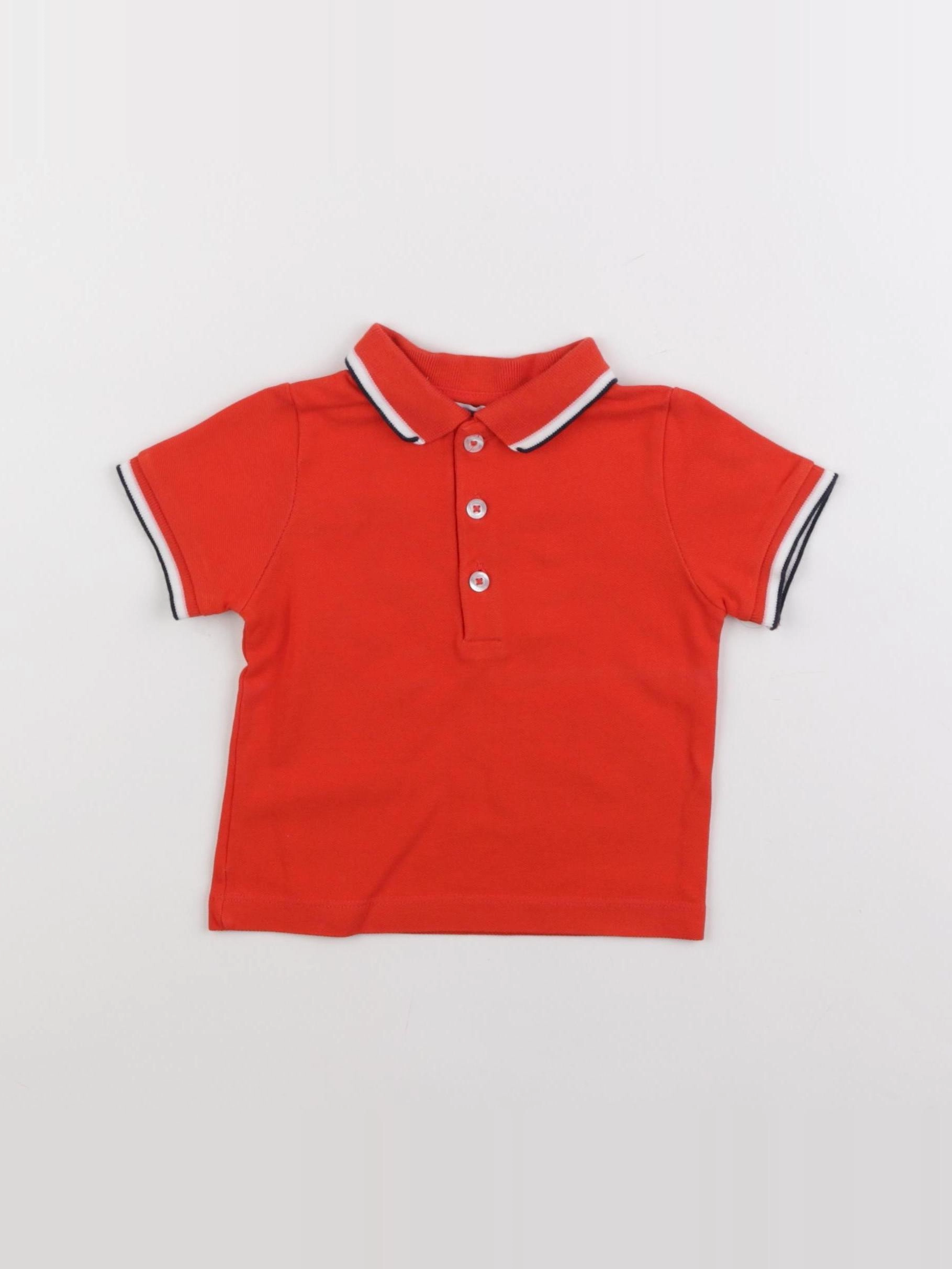 Jacadi - polo rouge - 12 mois