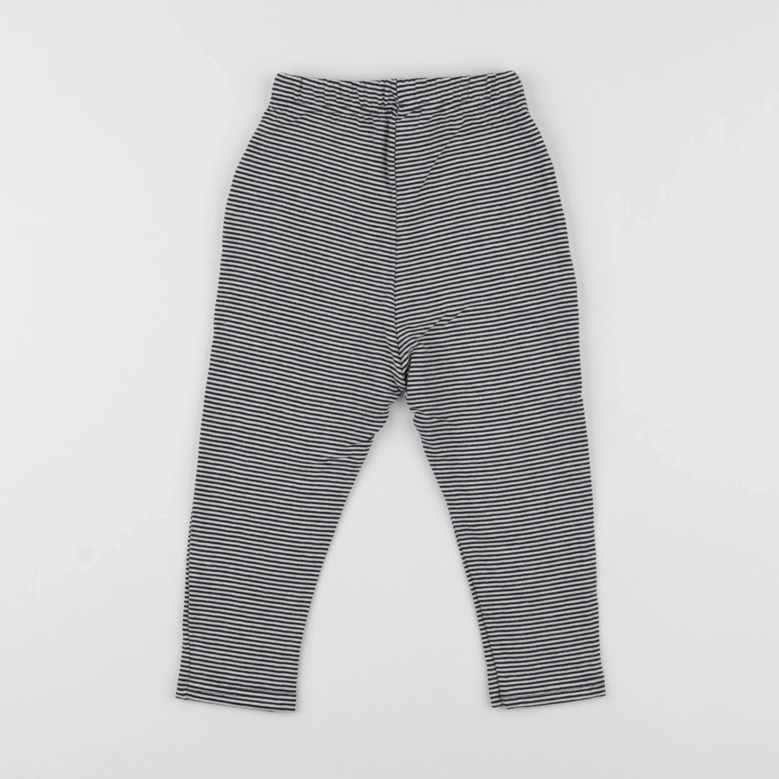 Petit Bateau - jogging bleu, blanc - 2 ans