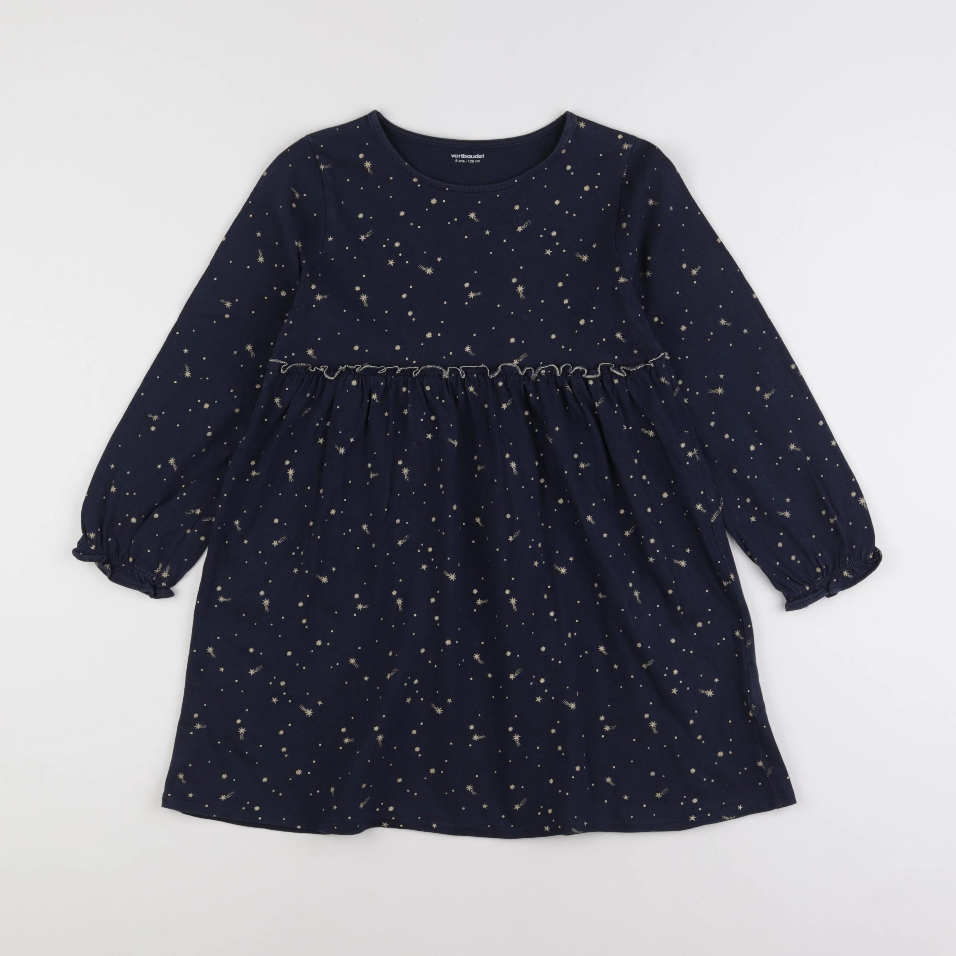 Vertbaudet - robe bleu - 8 ans