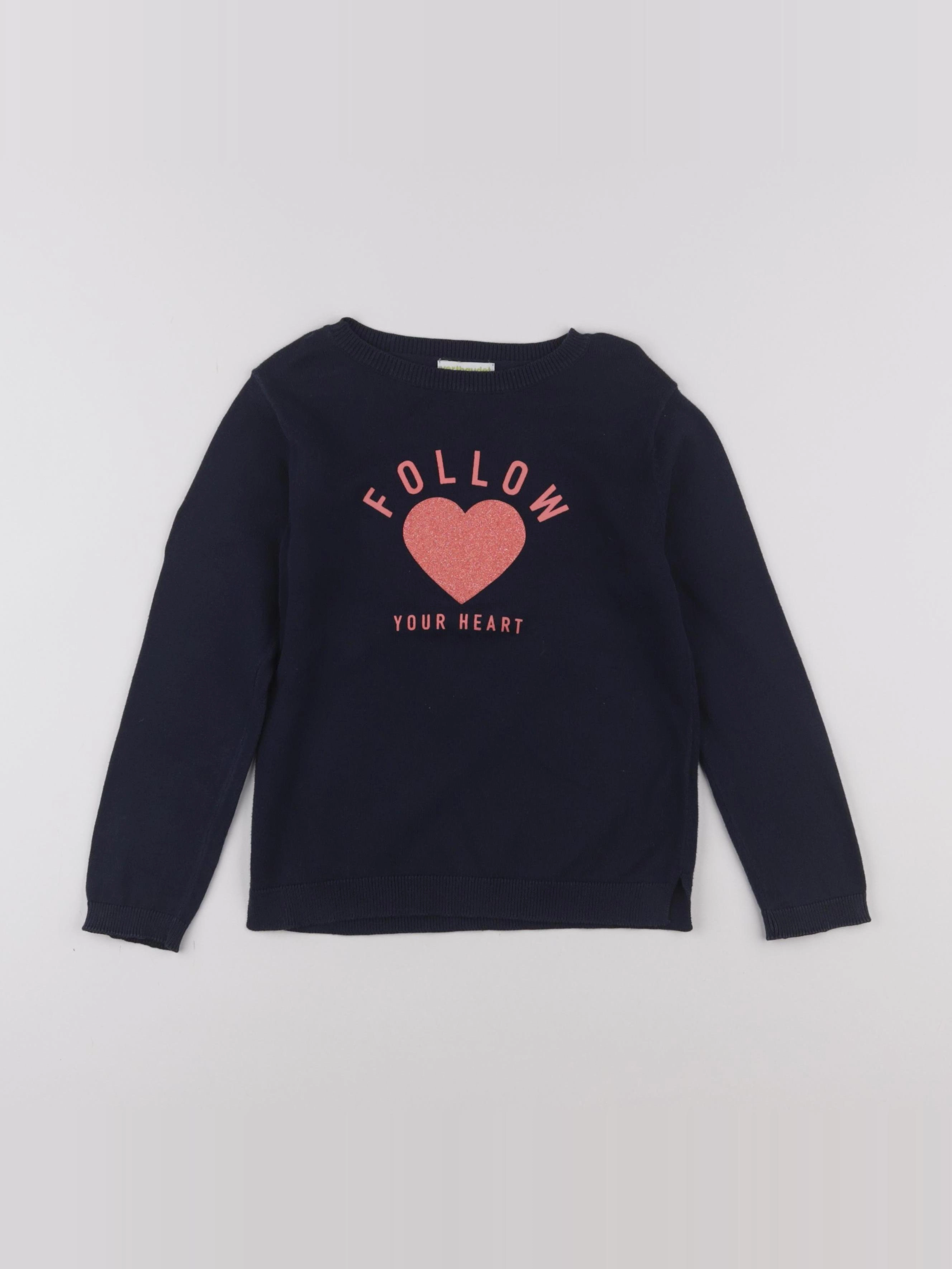 Vertbaudet - pull bleu - 6 ans