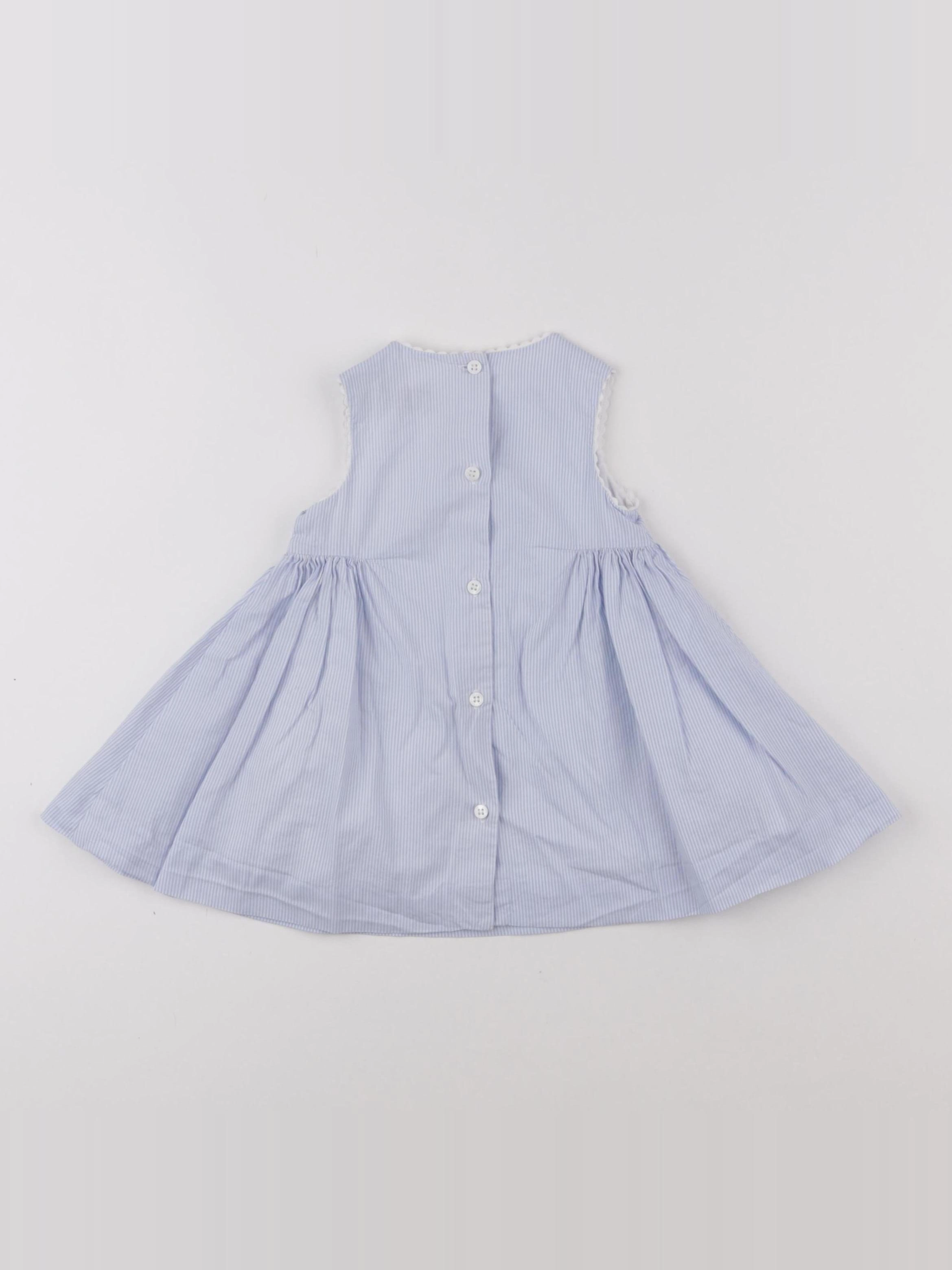 Cyrillus - robe bleu - 6 mois