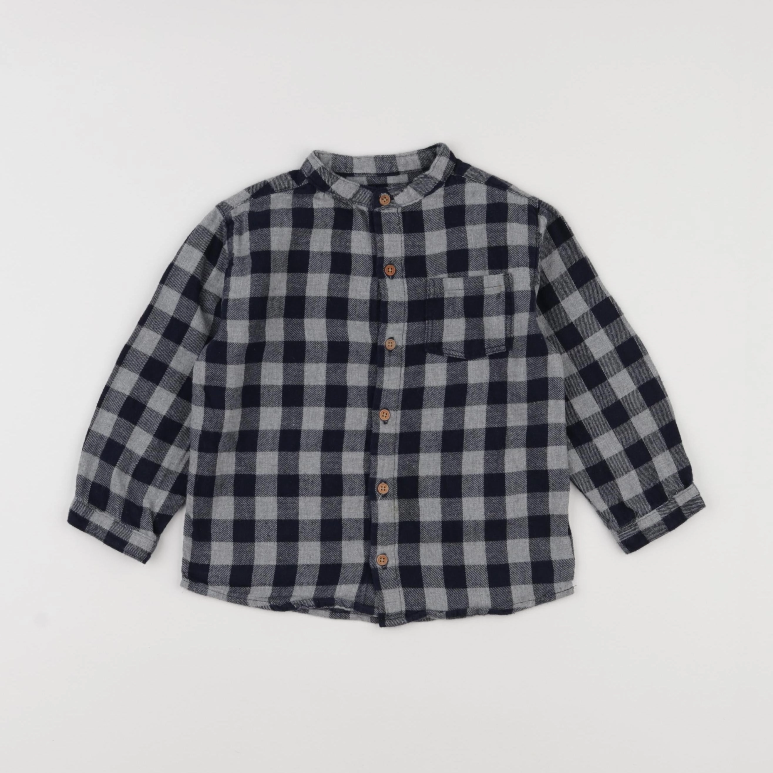 Boutchou - chemise bleu - 3 ans