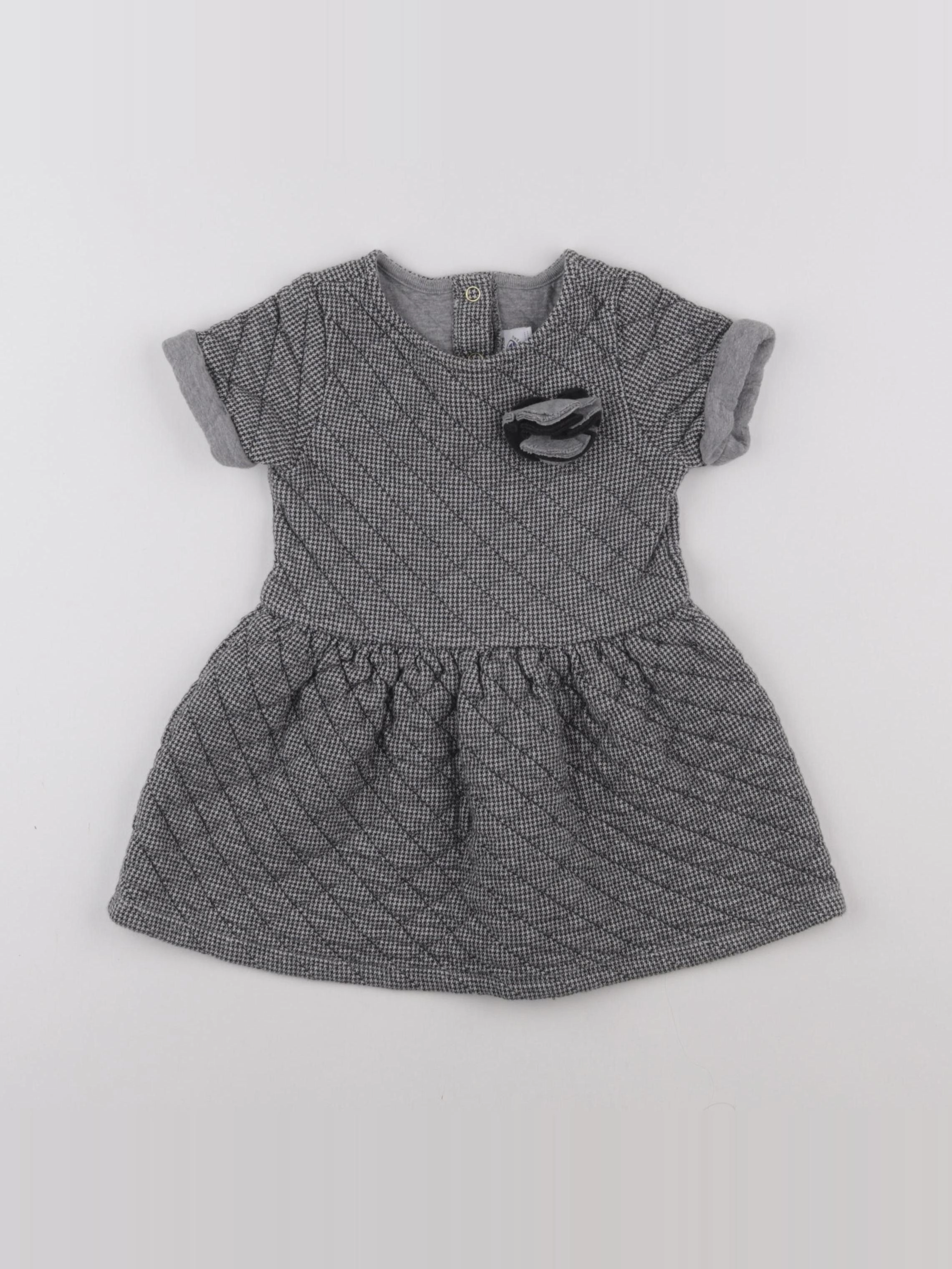 Petit Bateau - robe noir - 3 ans