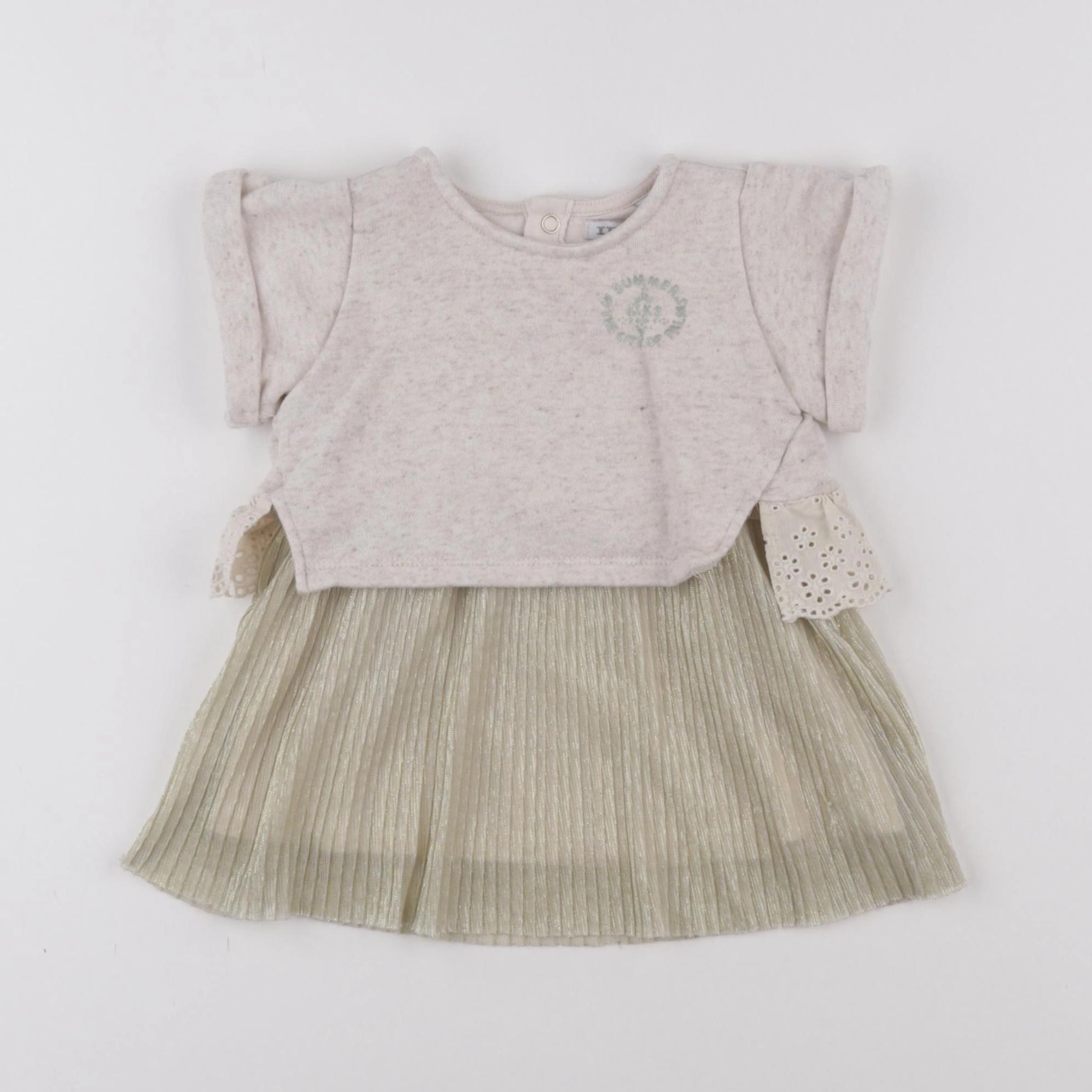 IKKS - robe or, beige - 6 mois