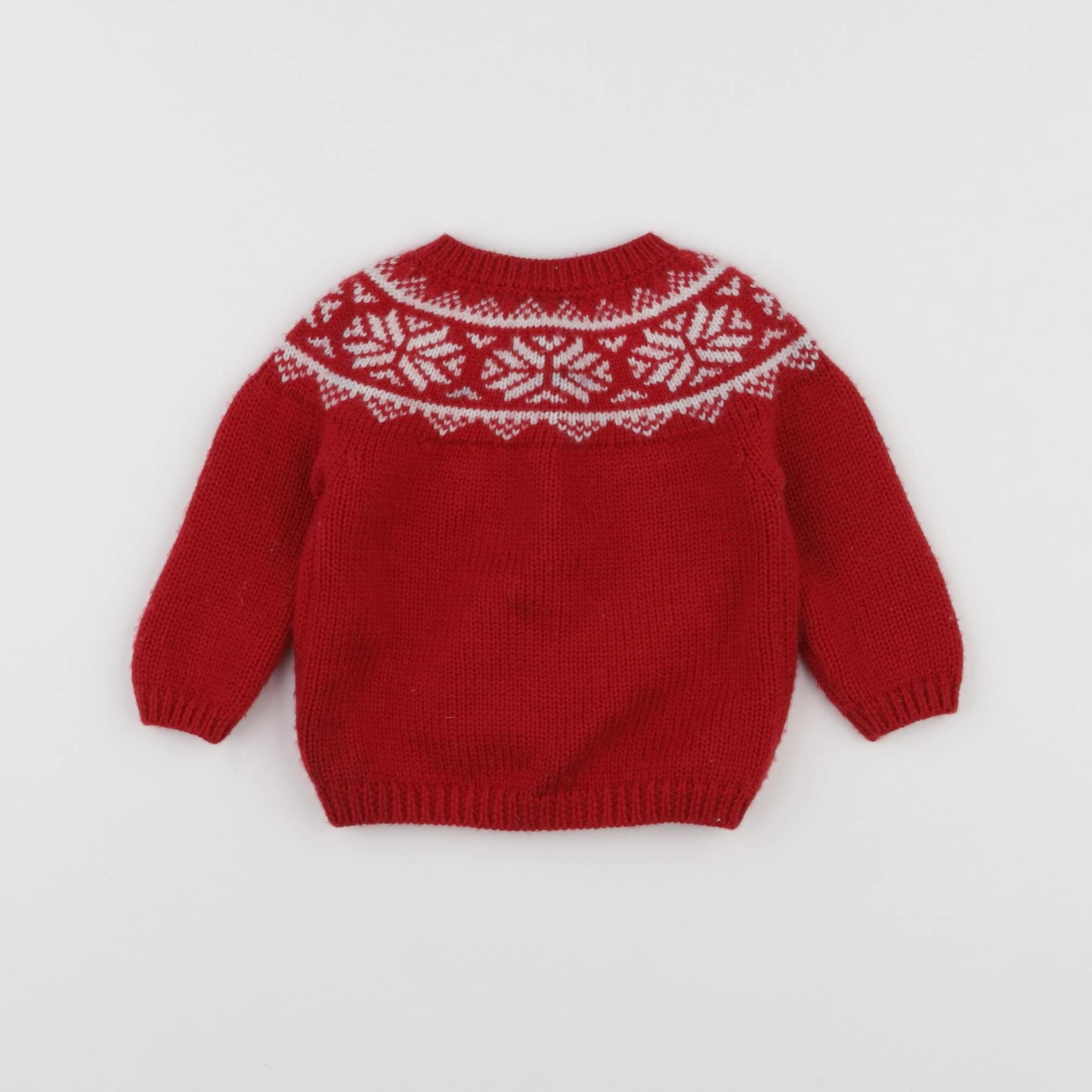 Petit Bateau - gilet rouge - 6 mois