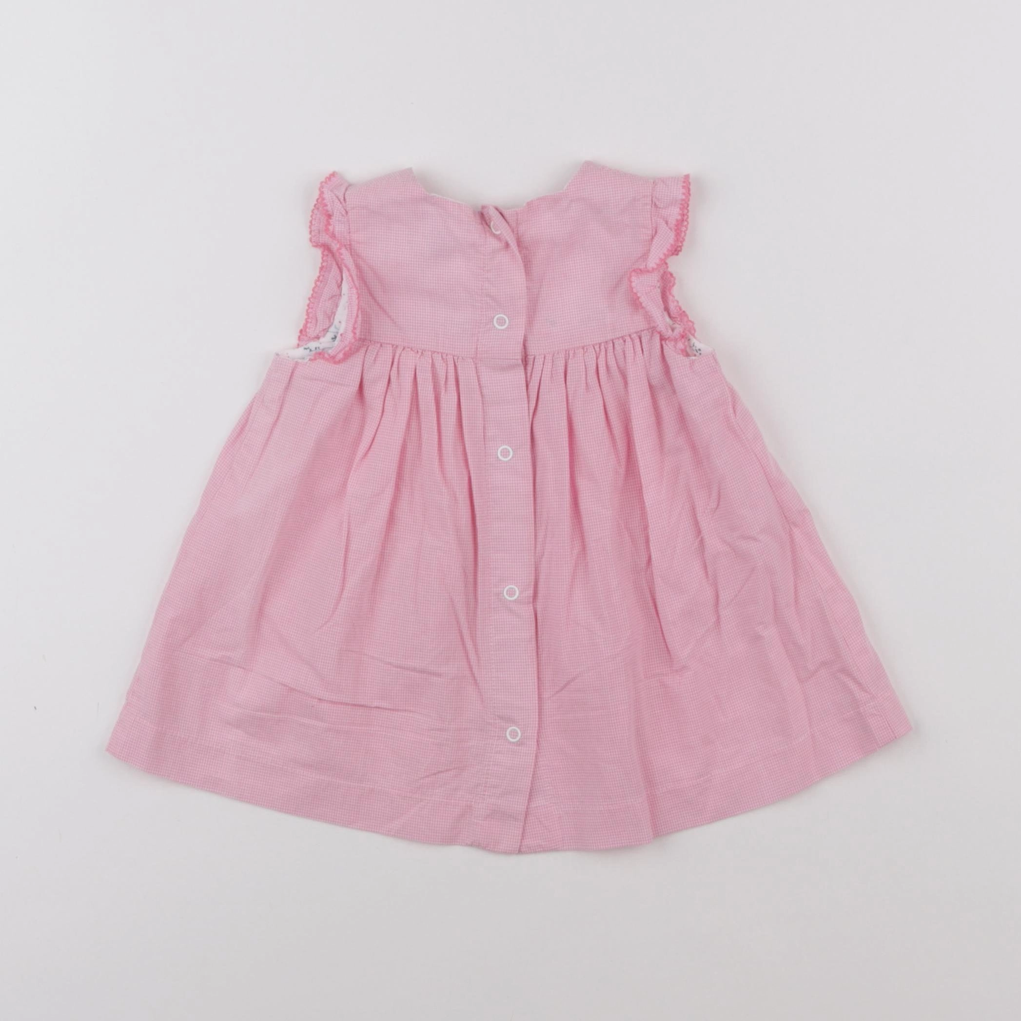 Petit Bateau - robe rose - 6 mois