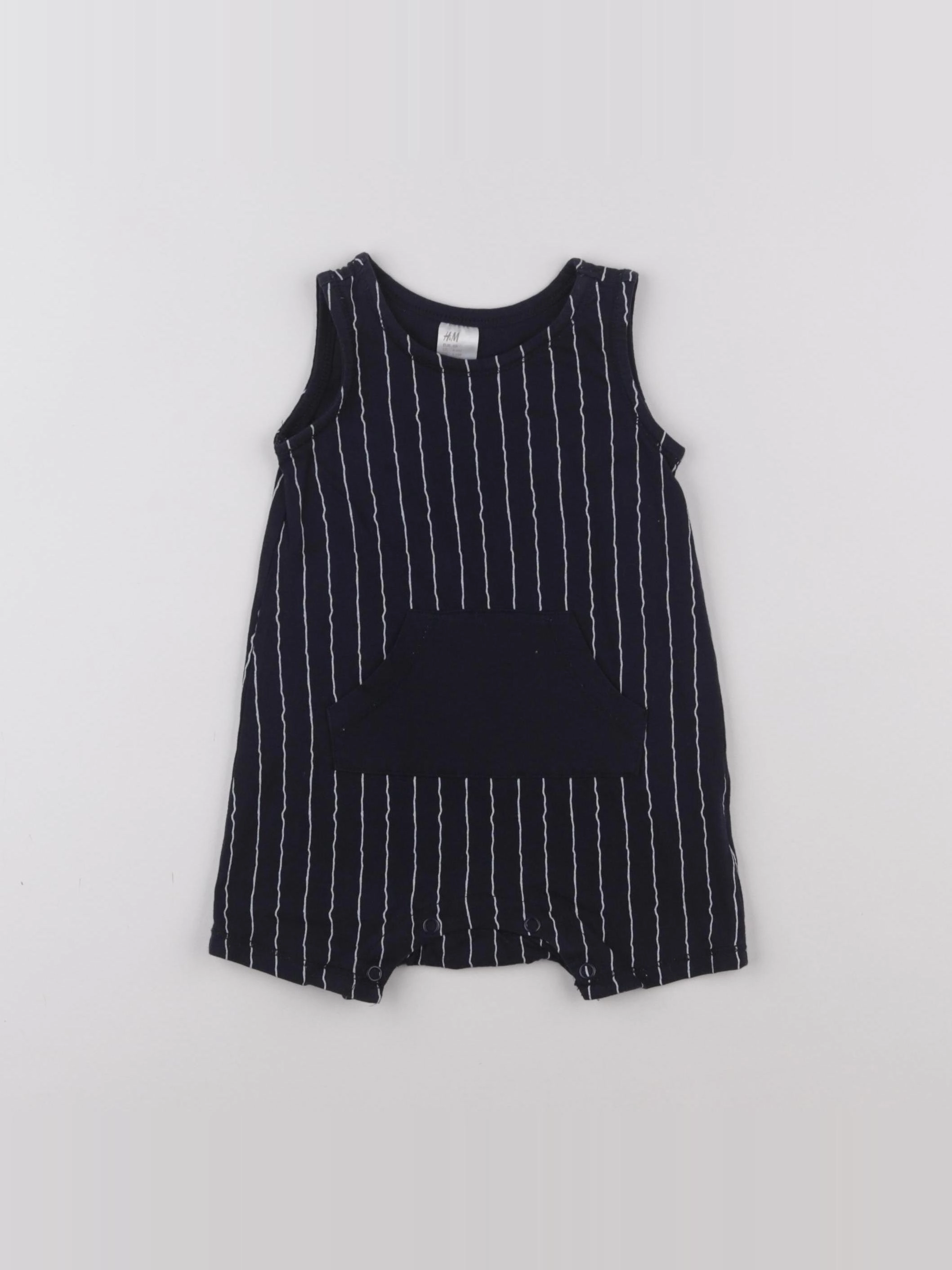 H&M - combinaison bleu - 4/6 mois