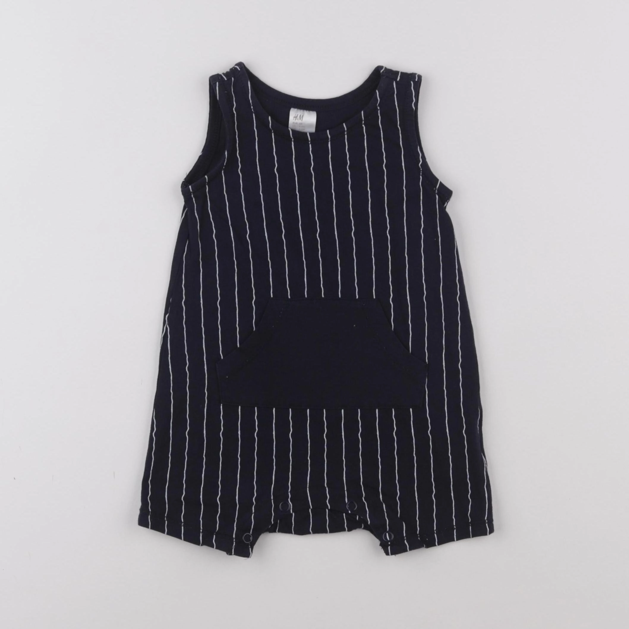 H&M - combinaison bleu - 4/6 mois