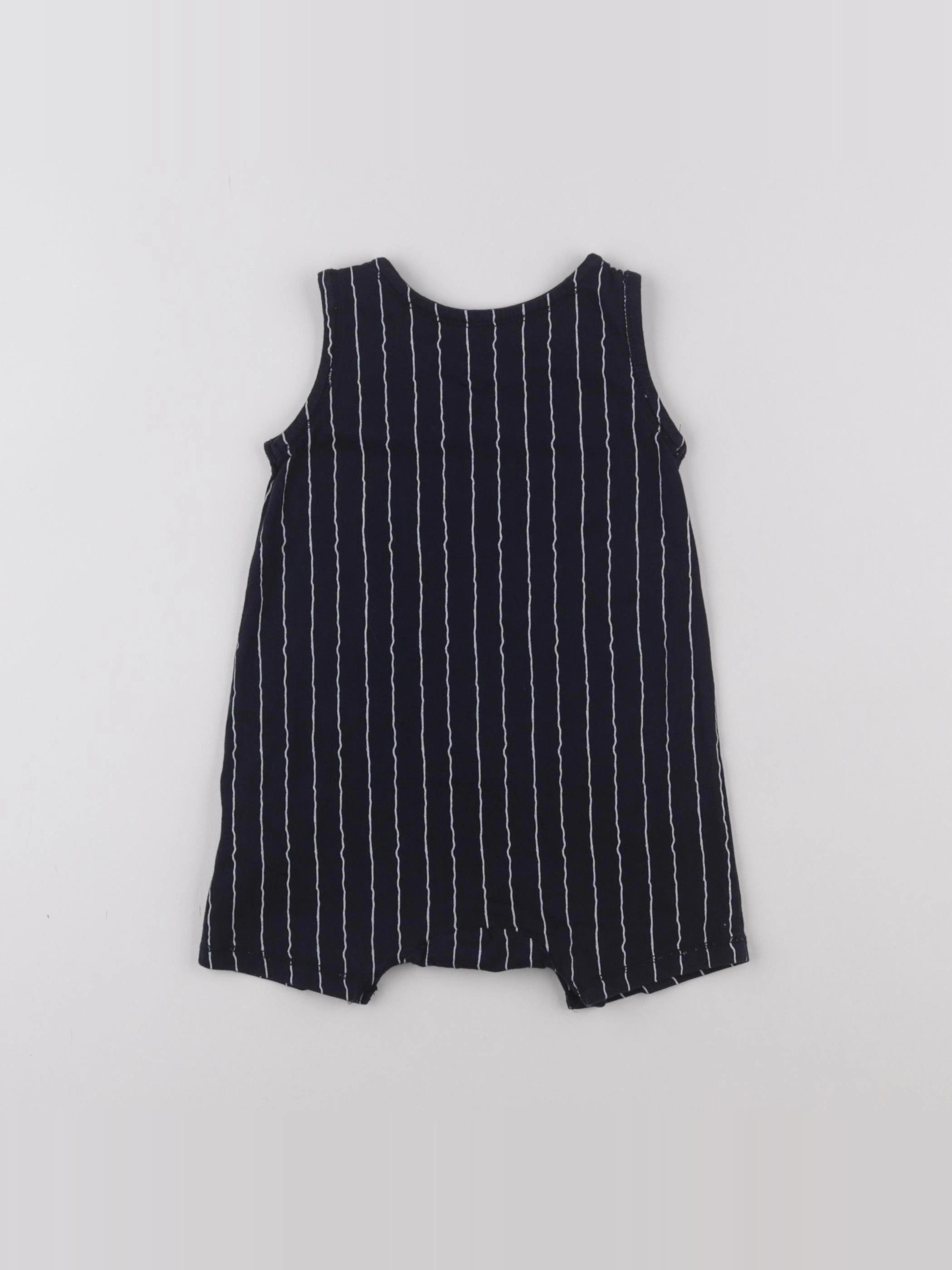H&M - combinaison bleu - 4/6 mois