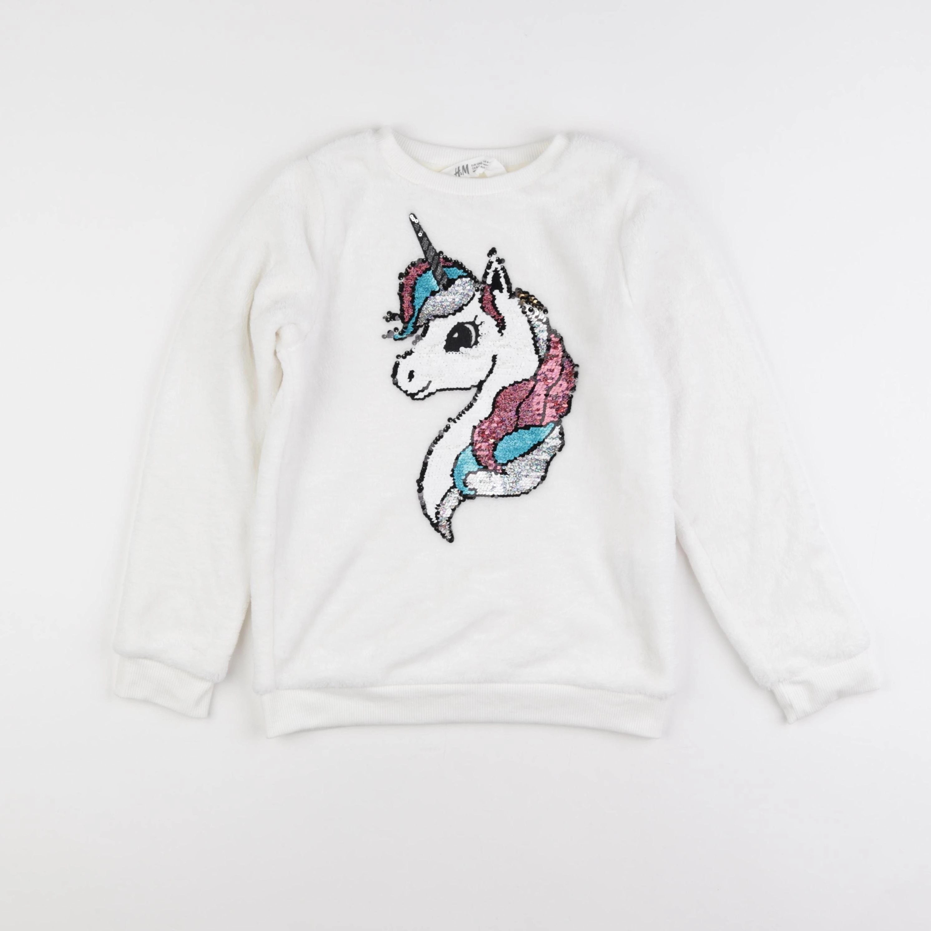 H&M - pull blanc - 8/10 ans