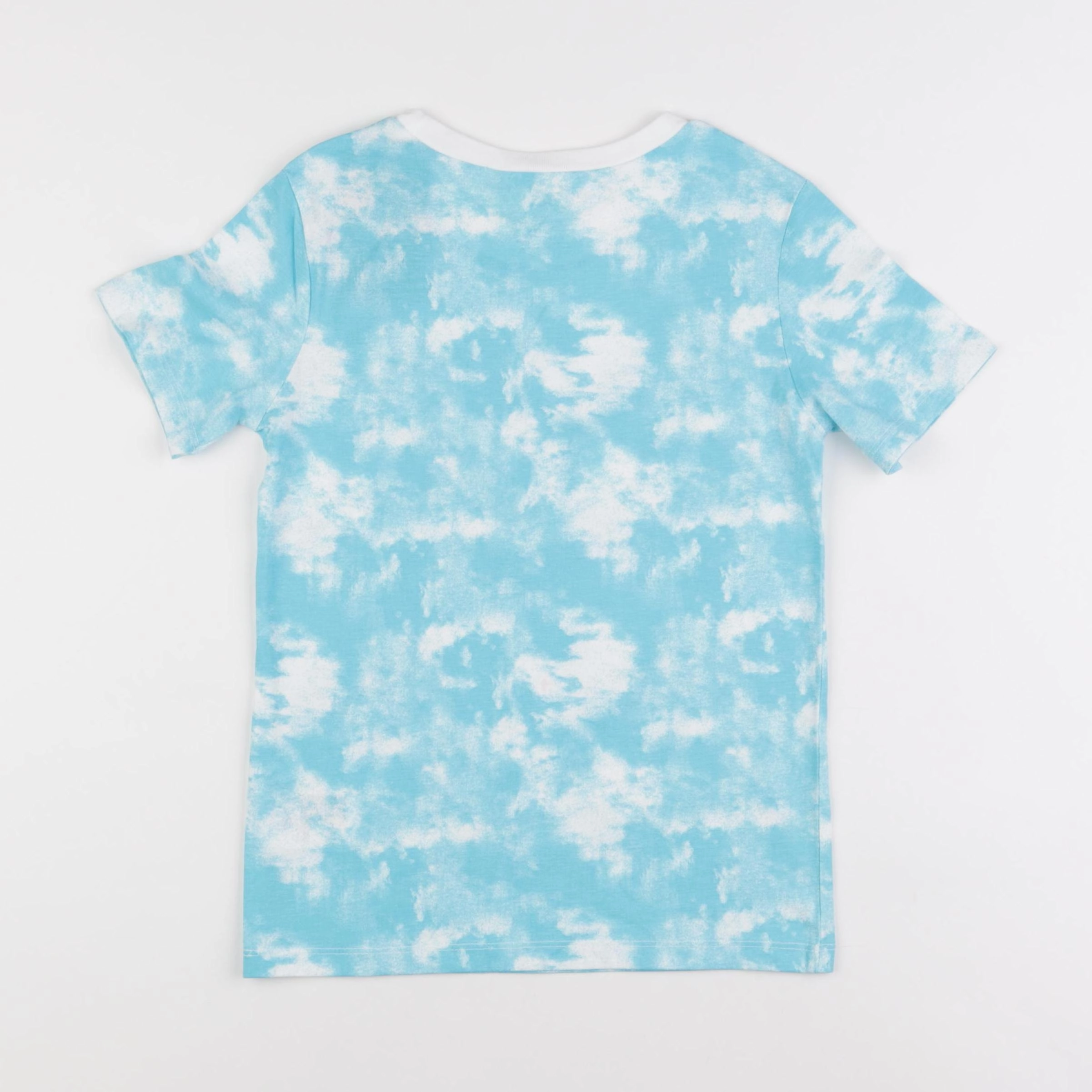 H&M - tee-shirt blanc, bleu - 6/8 ans